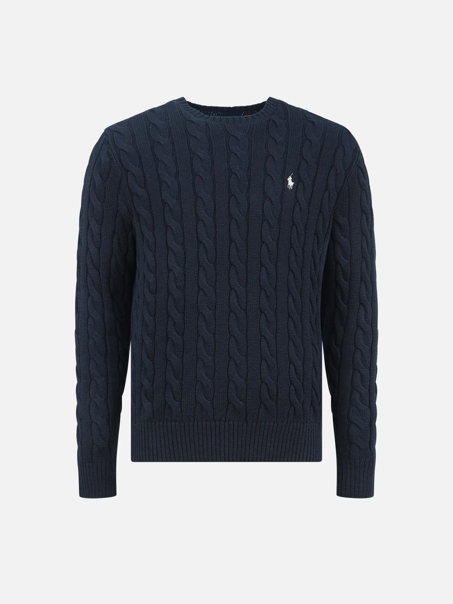 POLO RALPH LAUREN - Zopfmuster-Pullover aus Baumwolle für Herren Dunkelblau - Dark blue