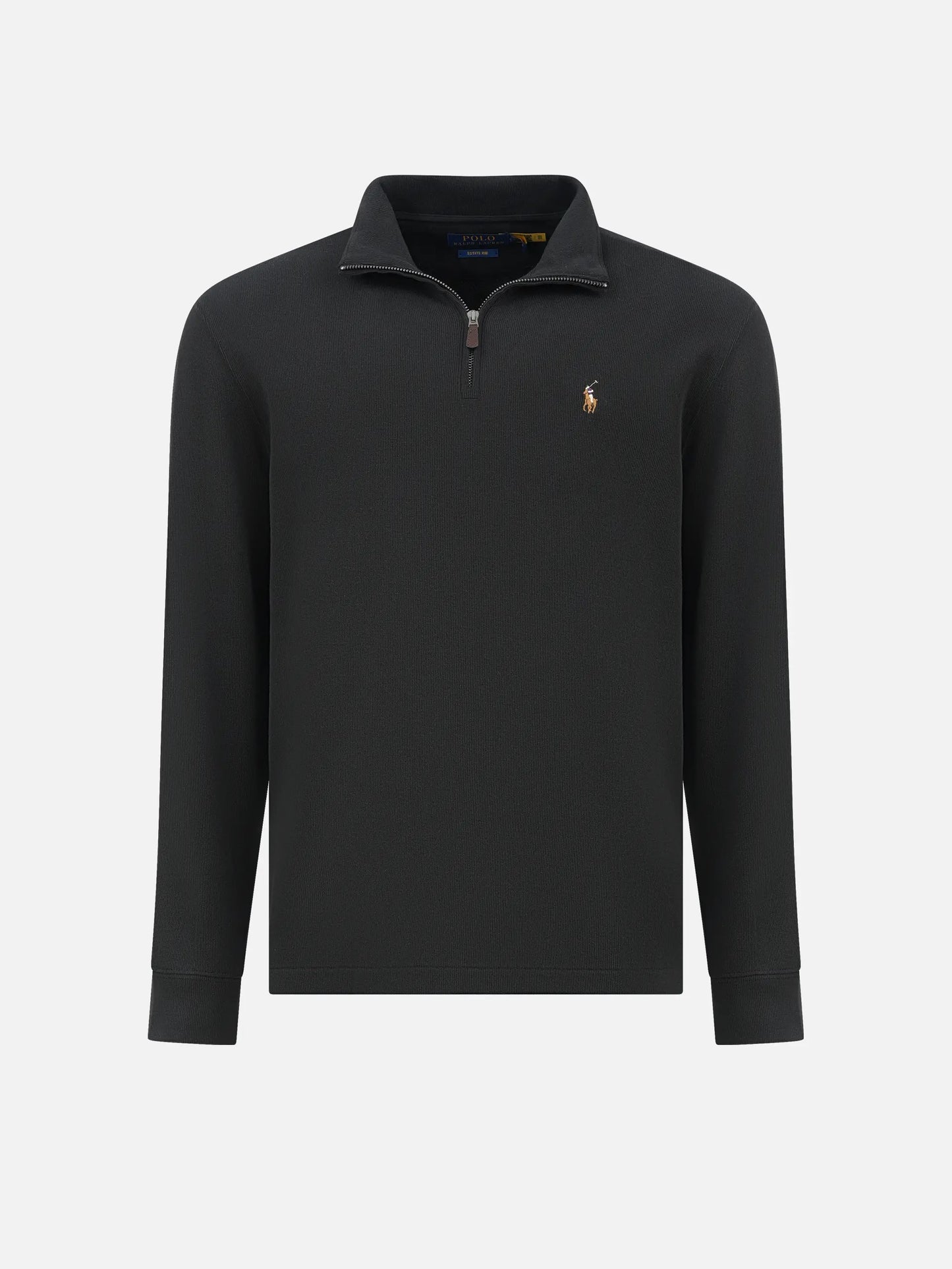 POLO RALPH LAUREN - Rippenpullover mit Quarter-Zip für Herren Schwarz - Black