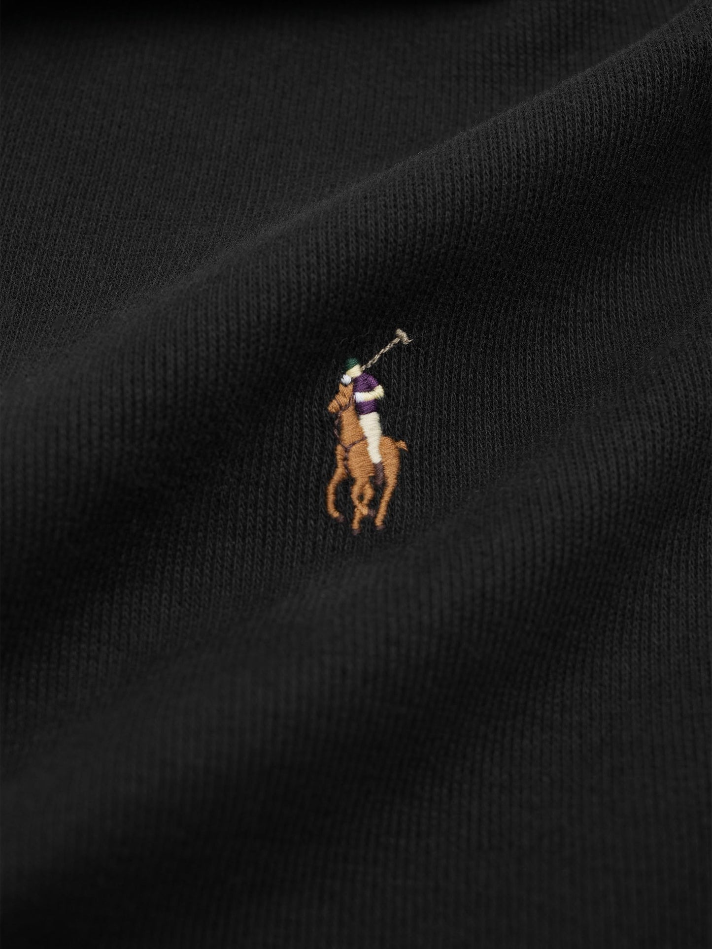 POLO RALPH LAUREN - Rippenpullover mit Quarter-Zip für Herren Schwarz - Black