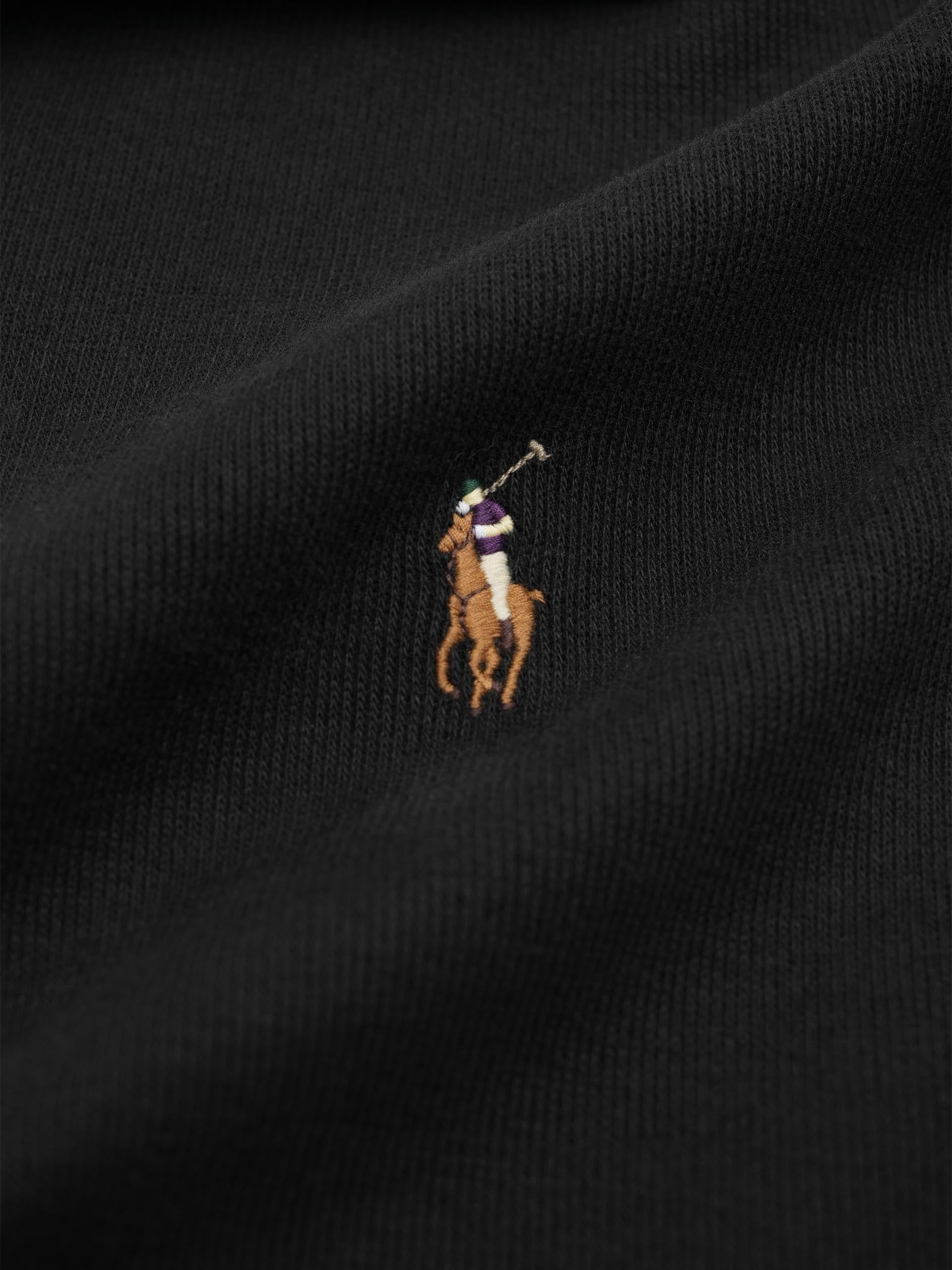 POLO RALPH LAUREN - Rippenpullover mit Quarter-Zip für Herren Schwarz - Black