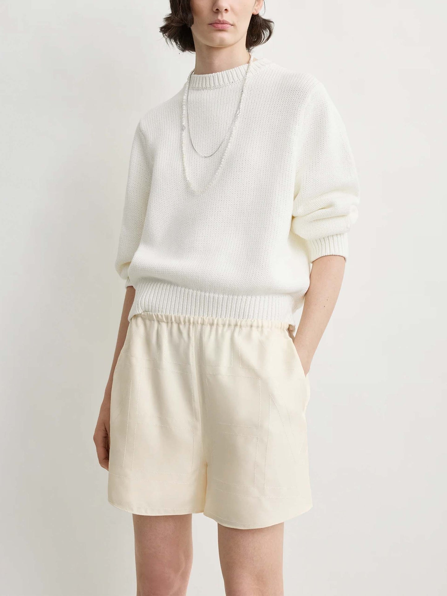 TOTEME - Seiden-Shorts mit Monogramm für Damen