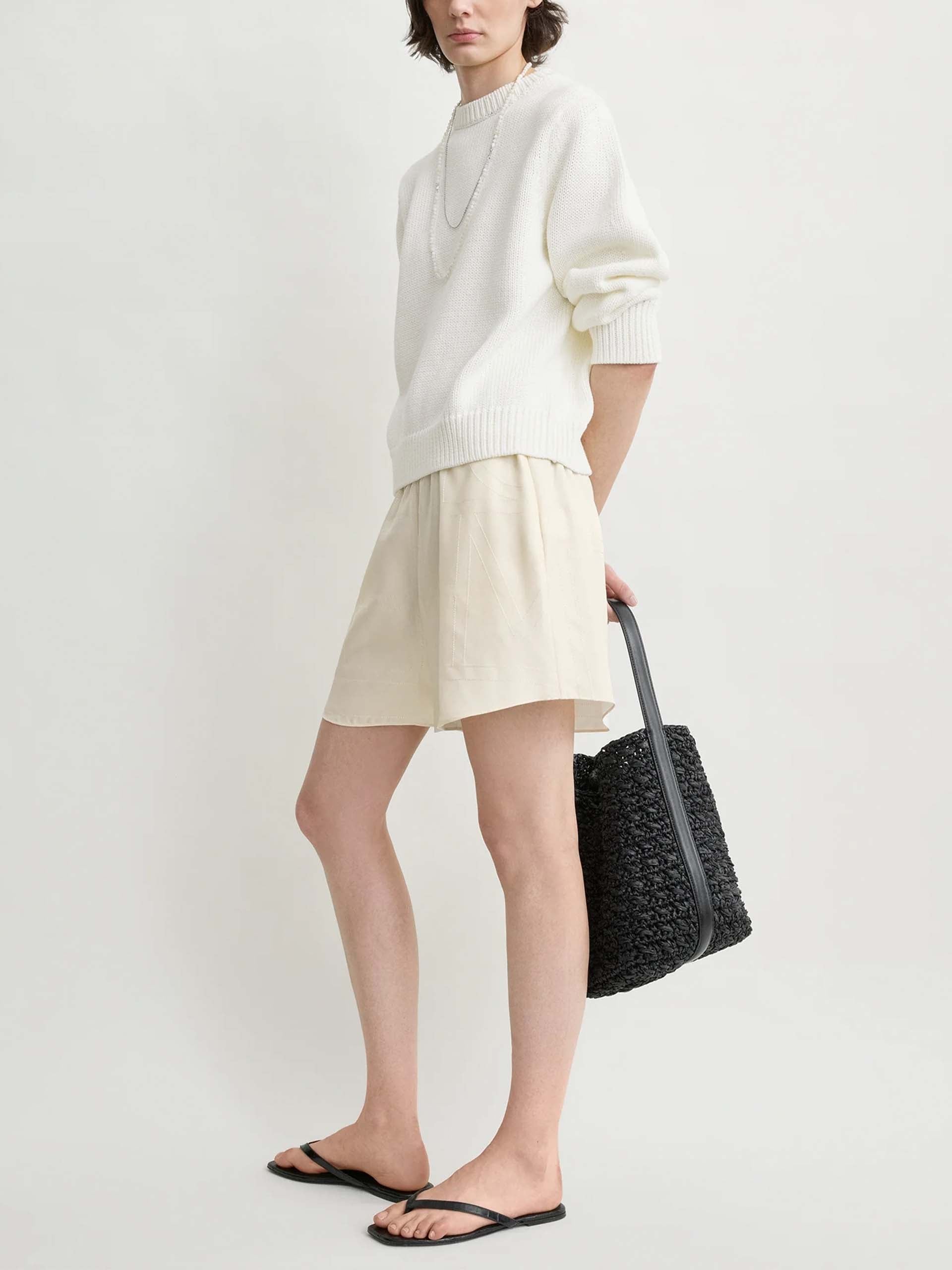 TOTEME - Seiden-Shorts mit Monogramm für Damen