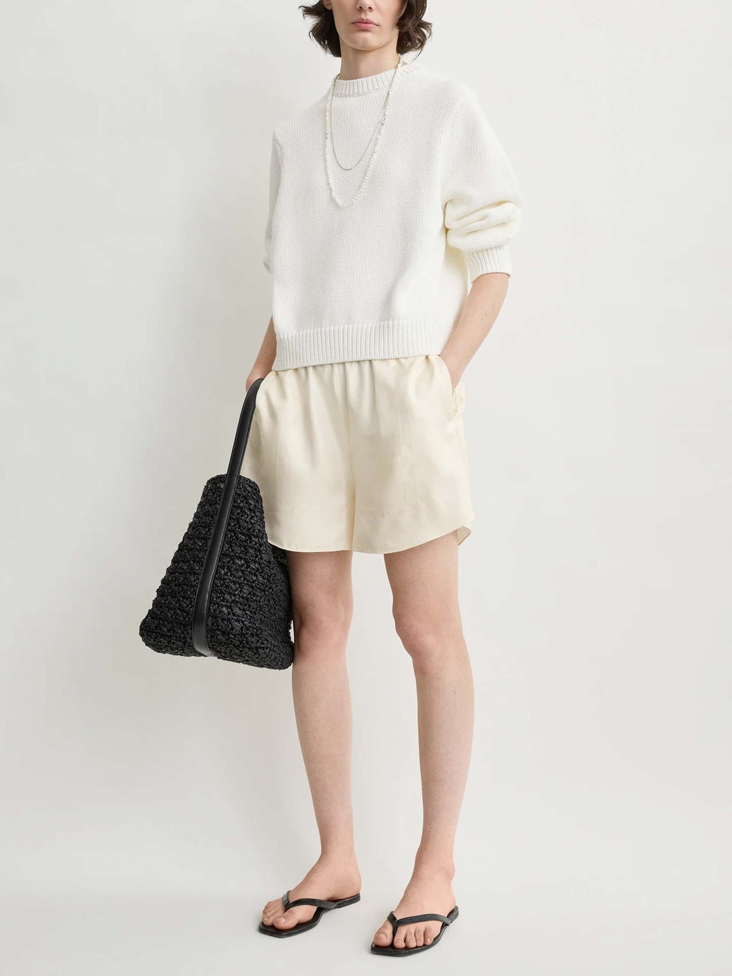 TOTEME - Seiden-Shorts mit Monogramm für Damen