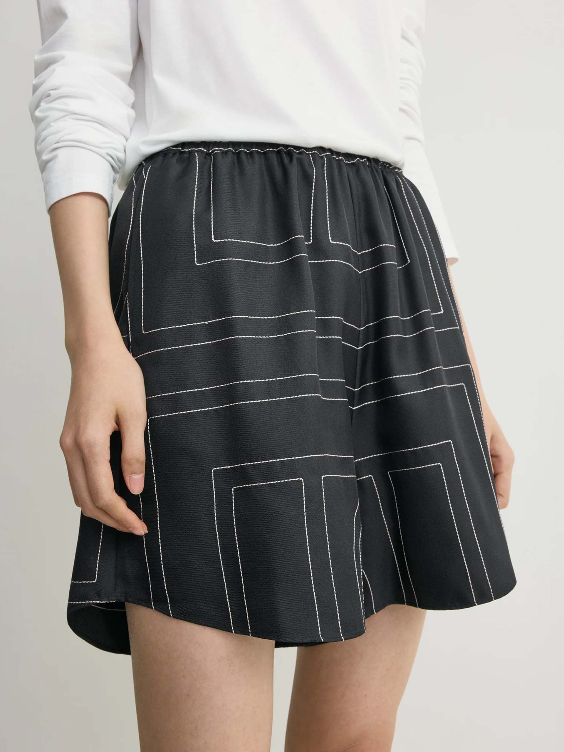 TOTEME - Seiden-Shorts mit Monogramm für Damen