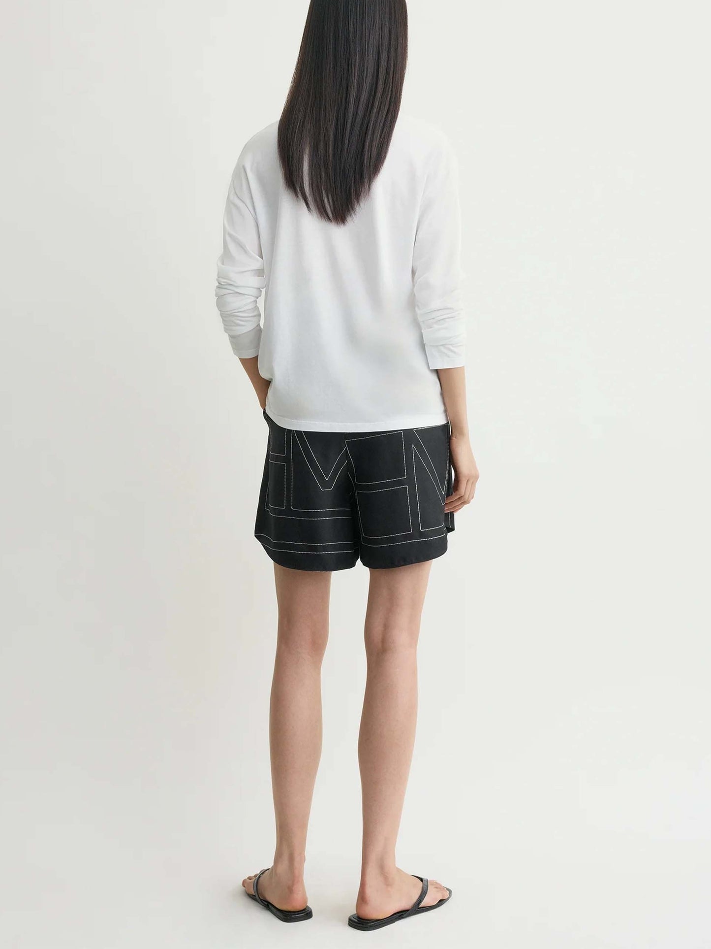 TOTEME - Seiden-Shorts mit Monogramm für Damen