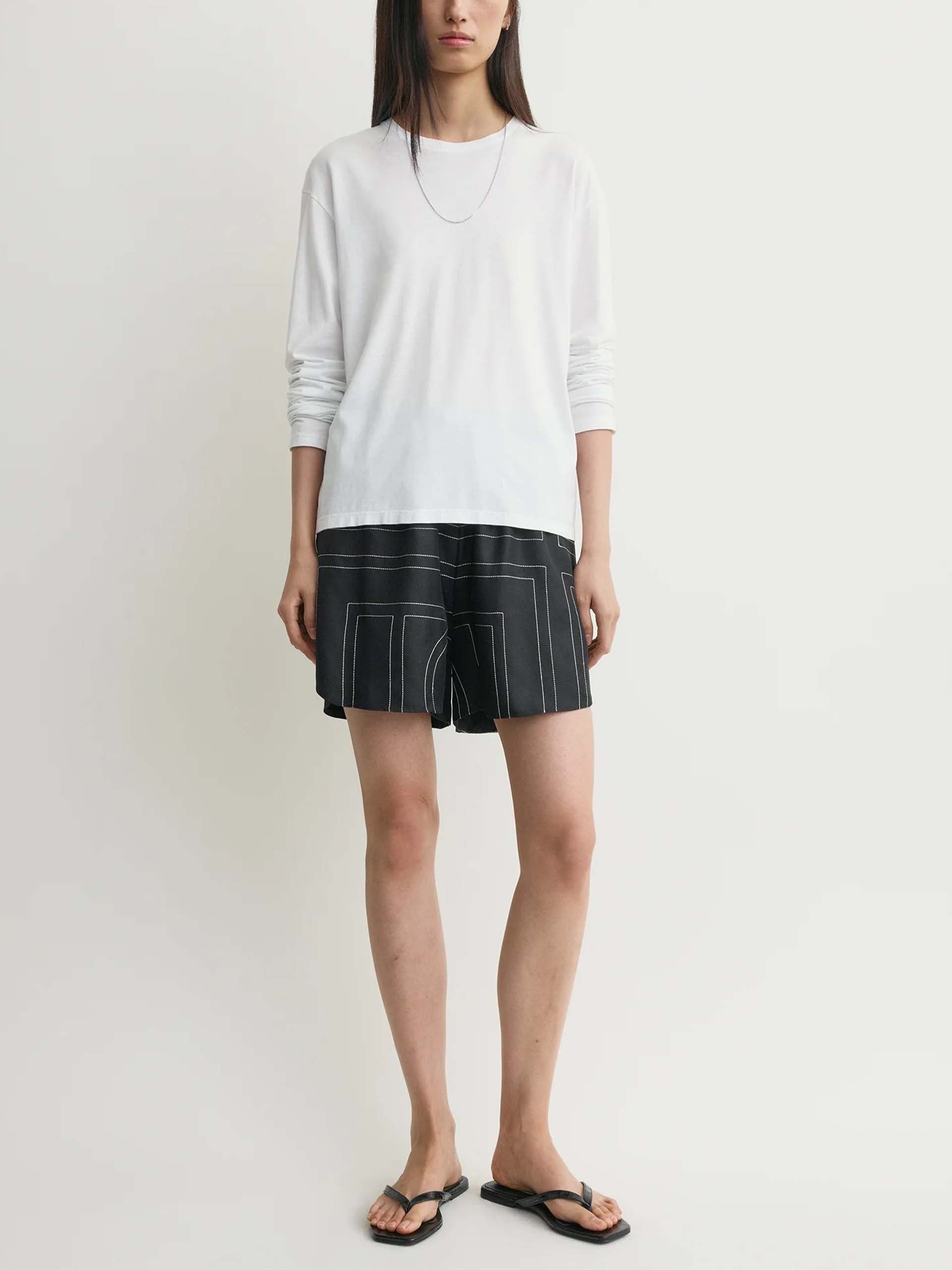 TOTEME - Seiden-Shorts mit Monogramm für Damen