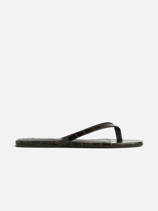 TOTEME - Flip-Flops mit Krokodilprägung für Damen