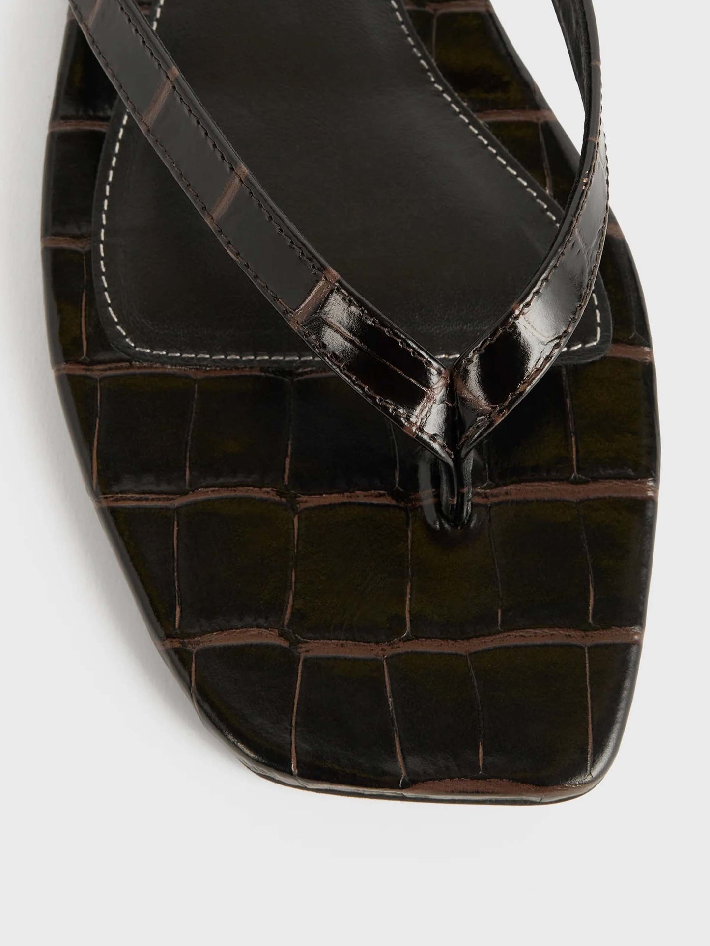 TOTEME - Flip-Flops mit Krokodilprägung für Damen