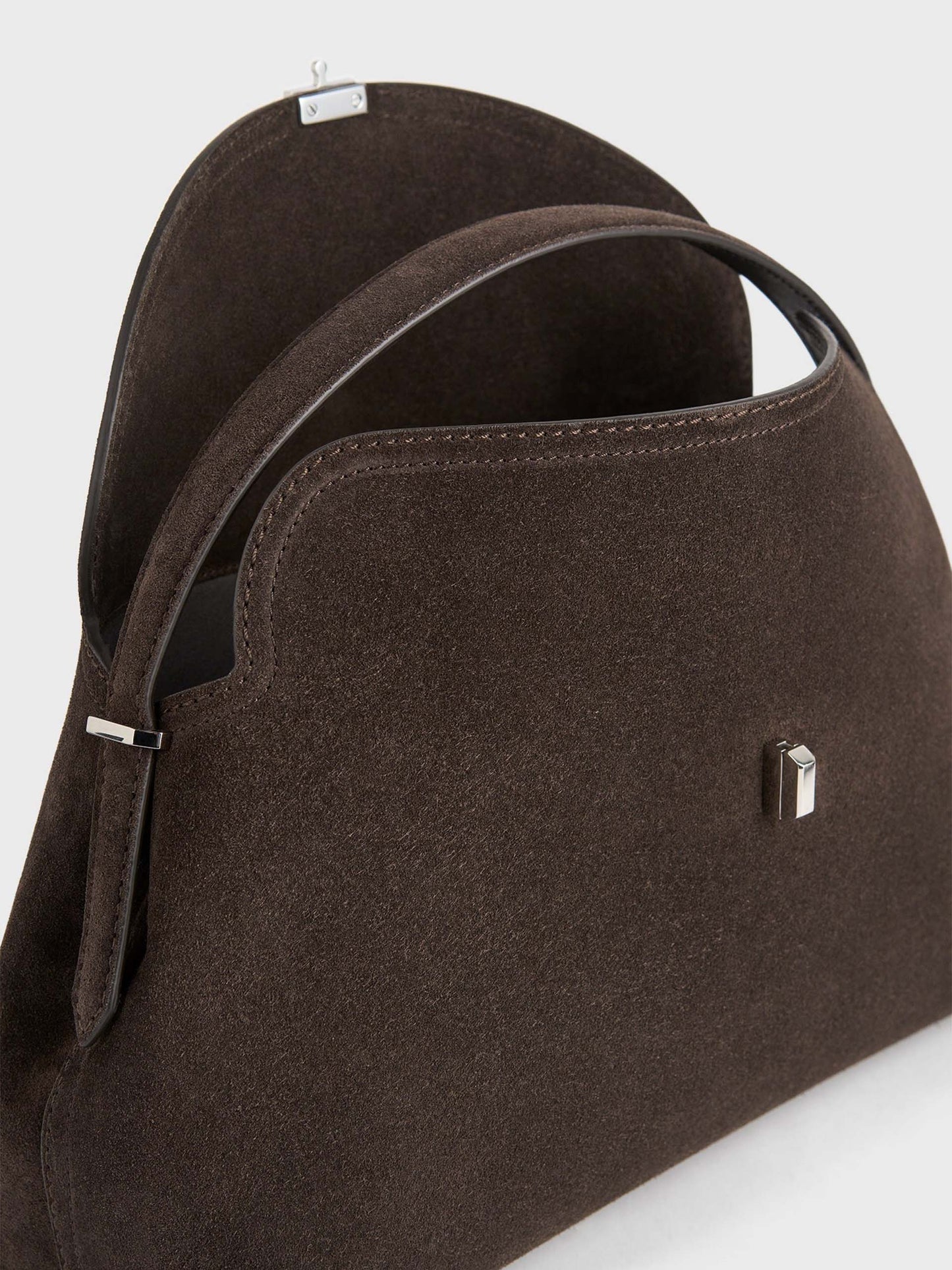TOTEME - Tote Bag T-Lock aus Veloursleder