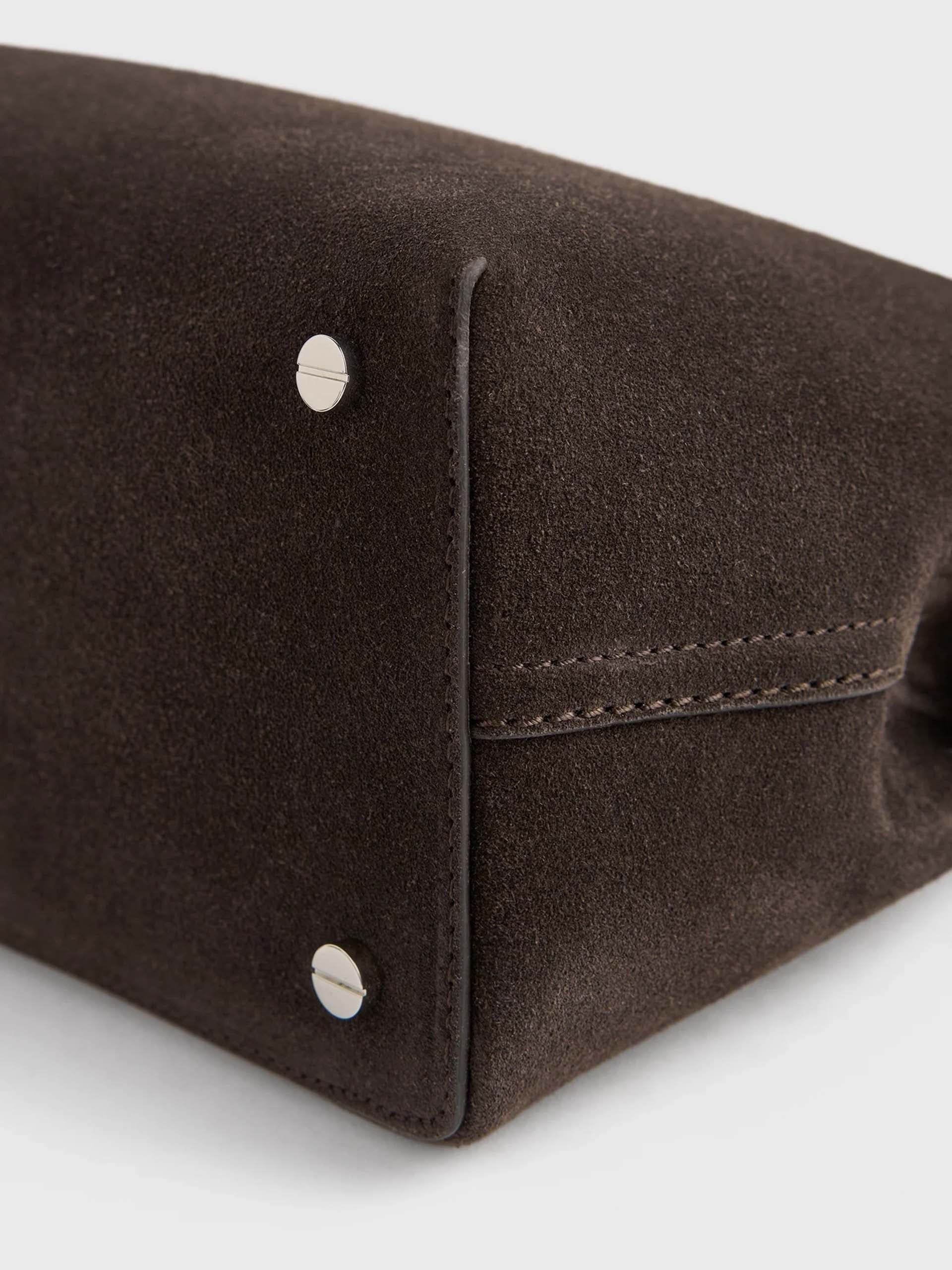 TOTEME - Tote Bag T-Lock aus Veloursleder