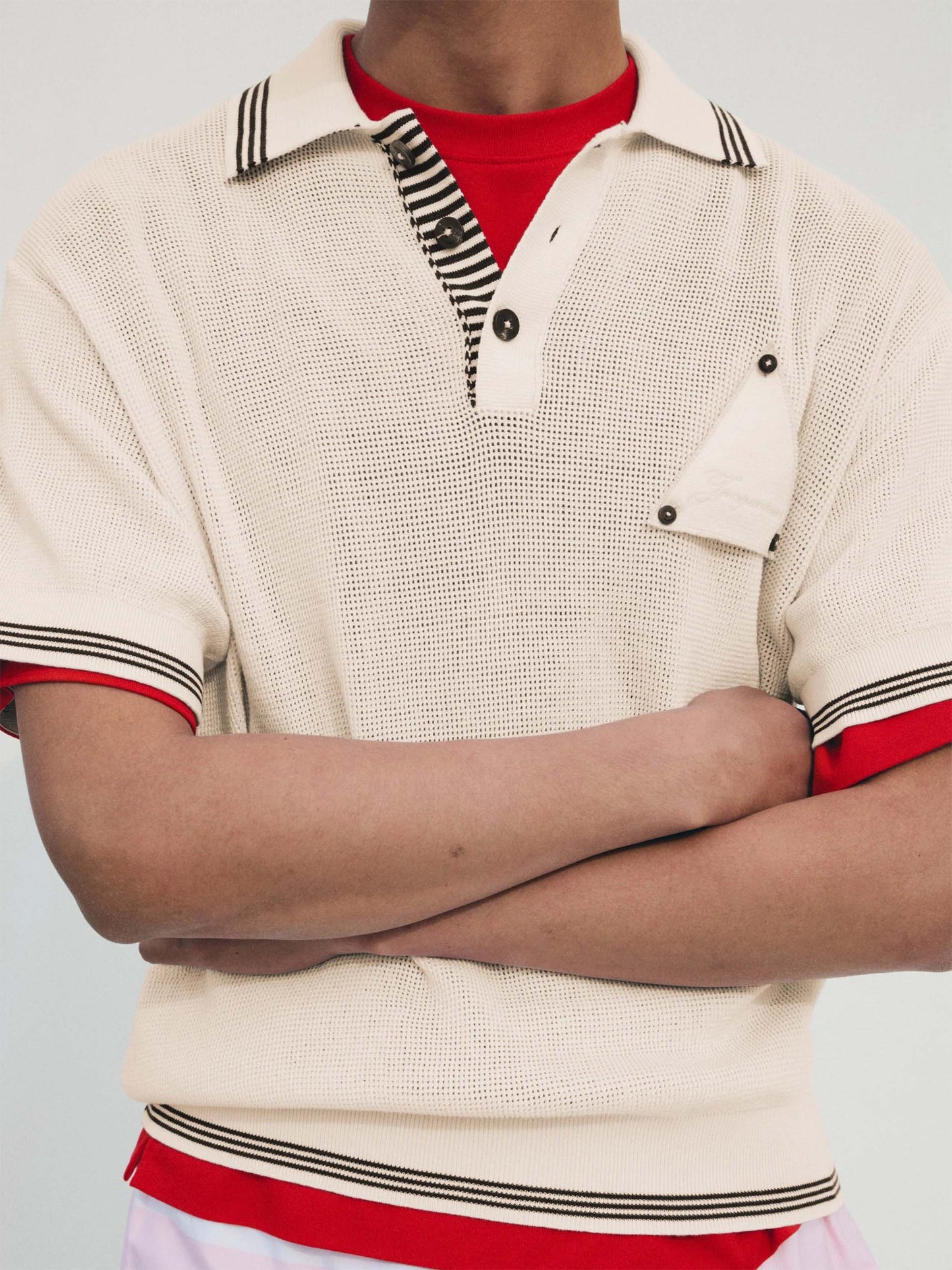 JACQUEMUS - Strickpolo Voilier aus Seiden-Mix für Herren
