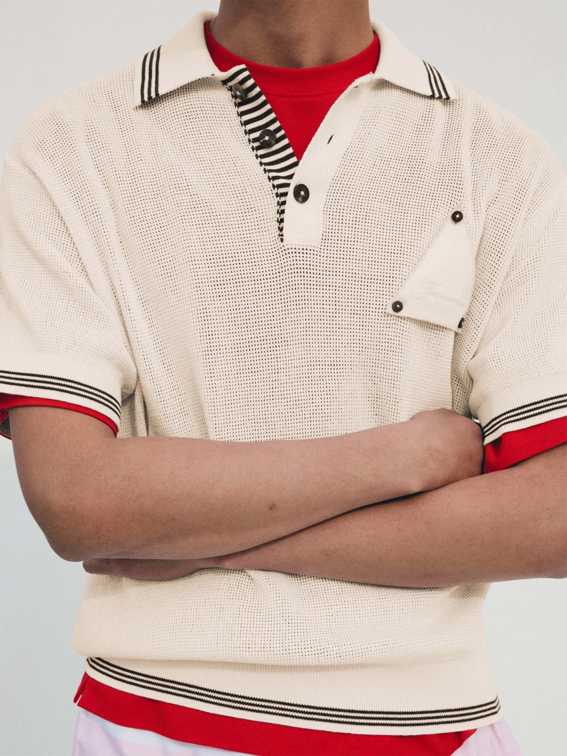 JACQUEMUS - Strickpolo Voilier aus Seiden-Mix für Herren