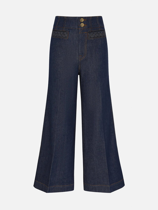 ZIMMERMANN - High-Rise Cropped-Jeans Aster für Damen