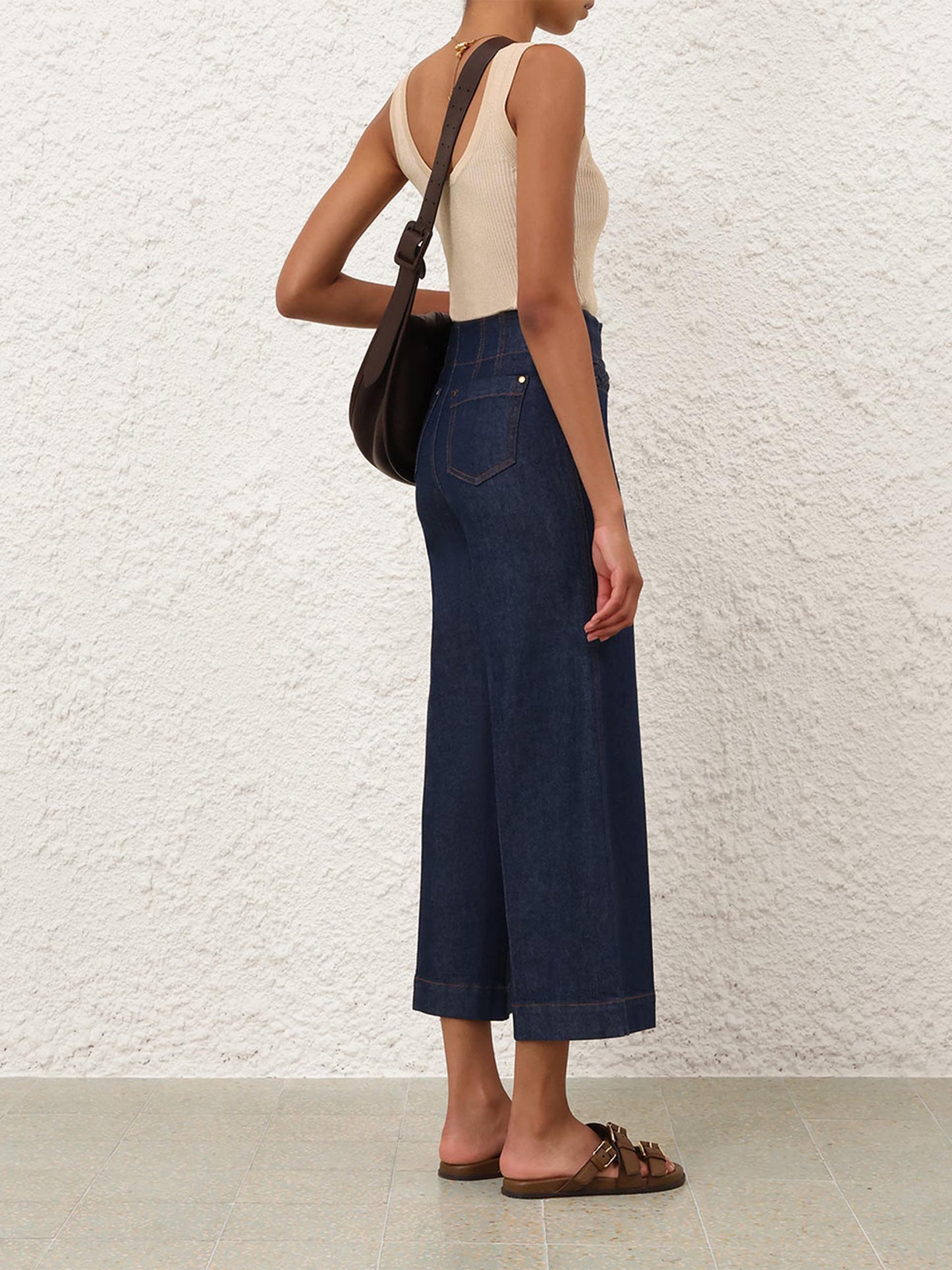 ZIMMERMANN - High-Rise Cropped-Jeans Aster für Damen