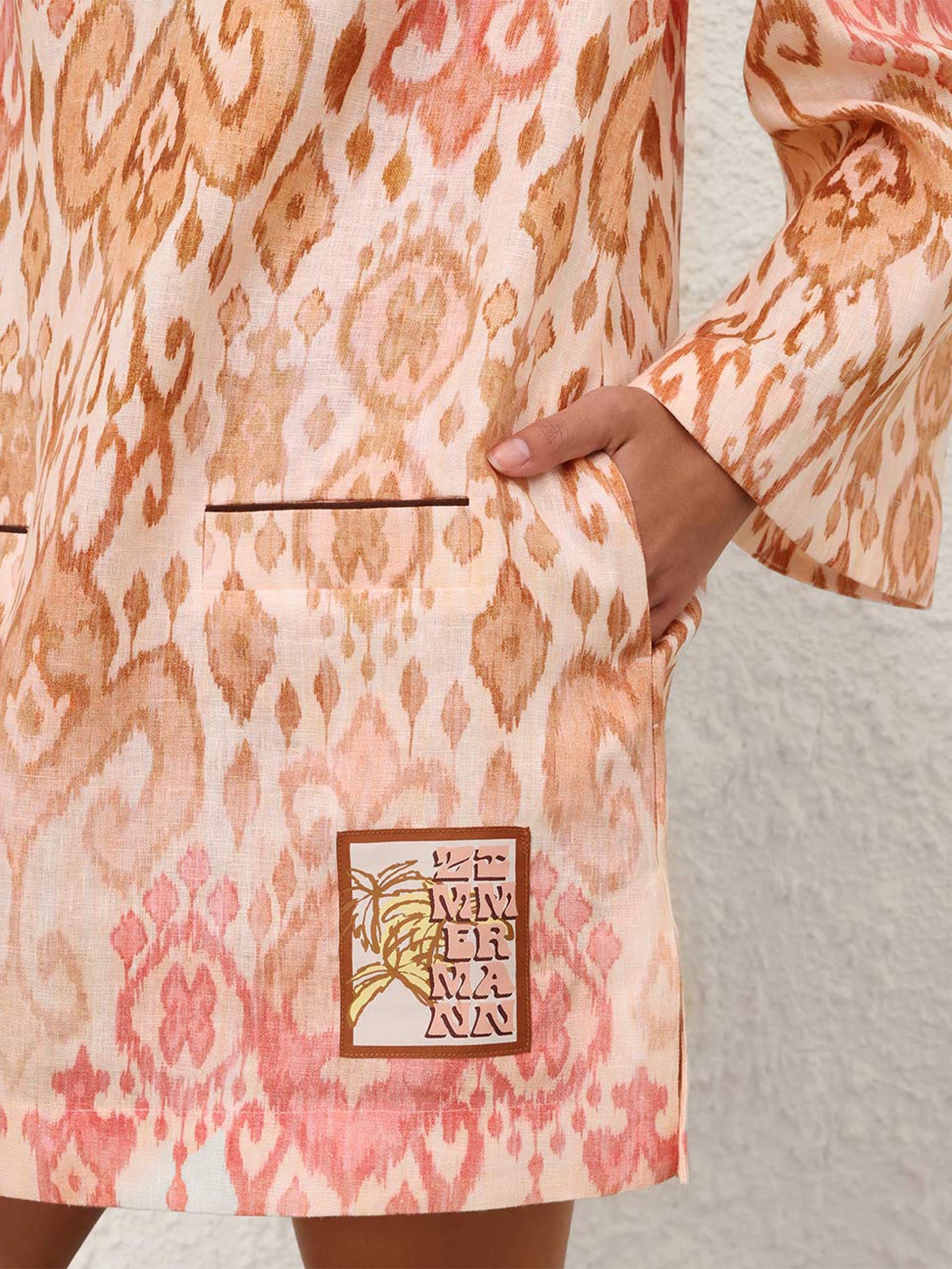 ZIMMERMANN - Minikleid Aster aus Leinen für Damen