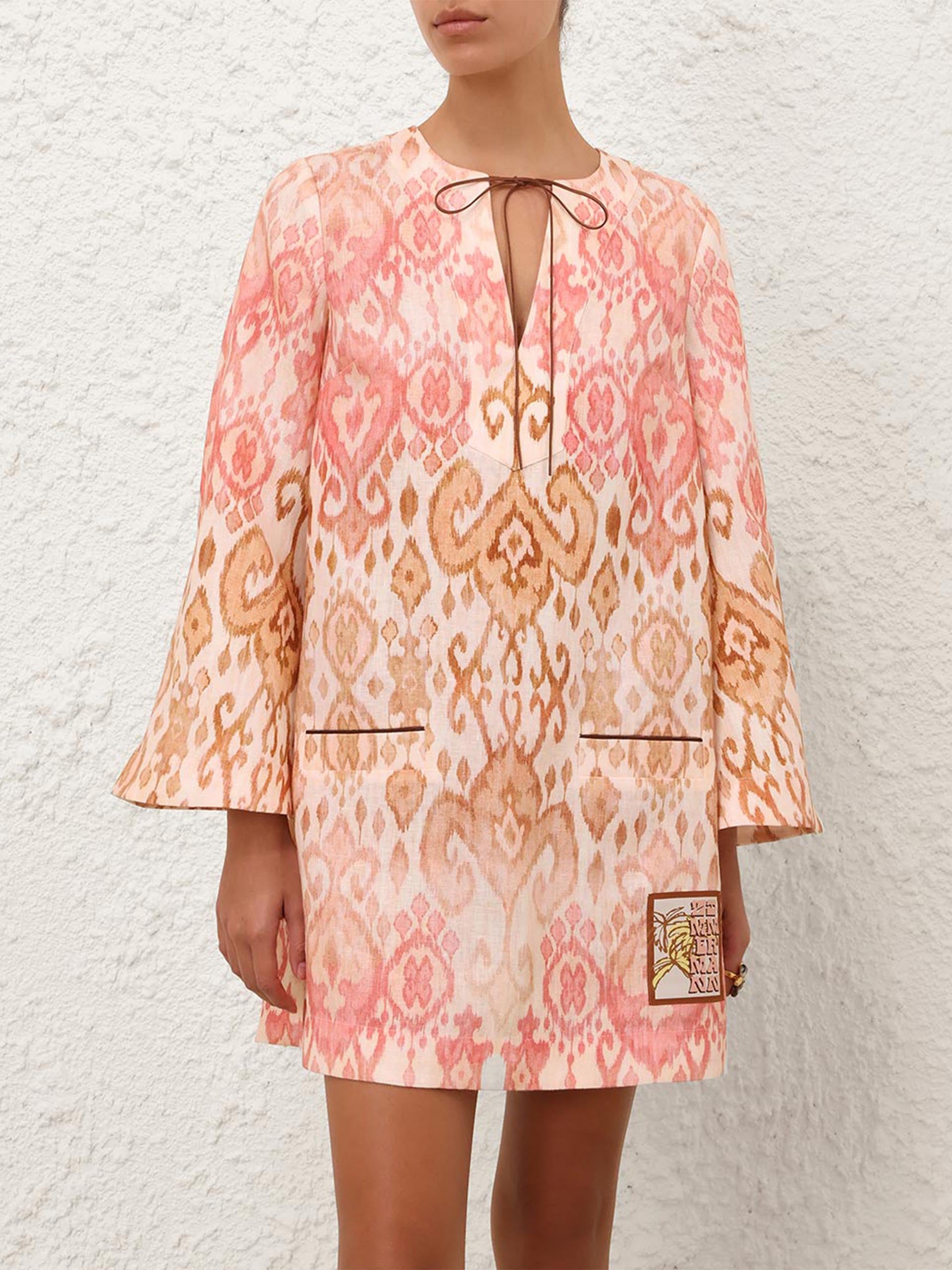 ZIMMERMANN - Minikleid Aster aus Leinen für Damen