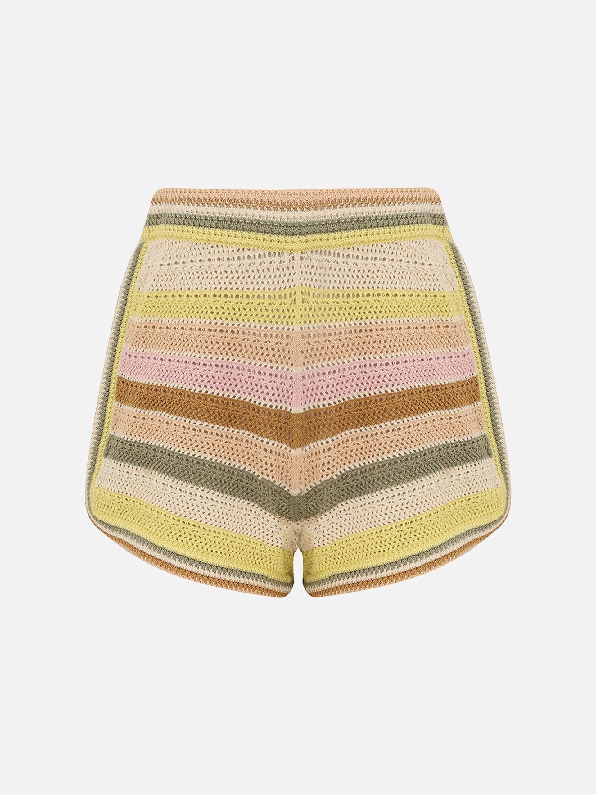 ZIMMERMANN - Gestreifte Häkel-Shorts Indra für Damen