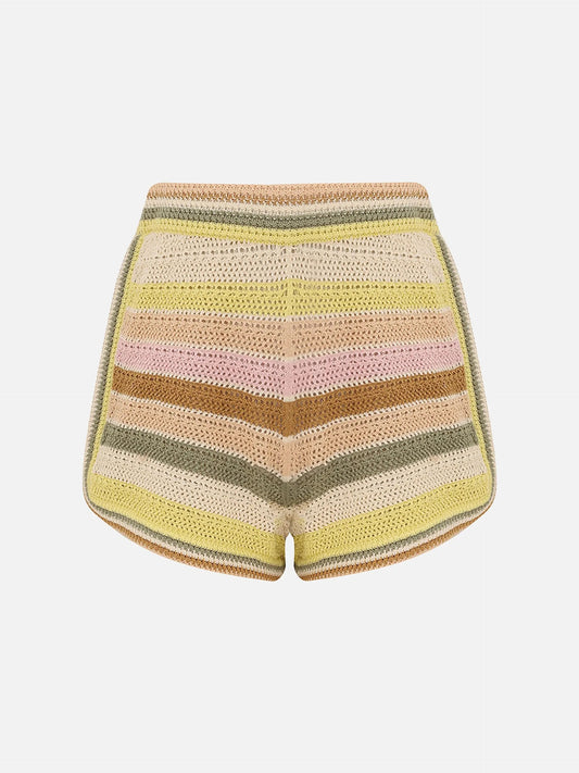 ZIMMERMANN - Gestreifte Häkel-Shorts Indra für Damen