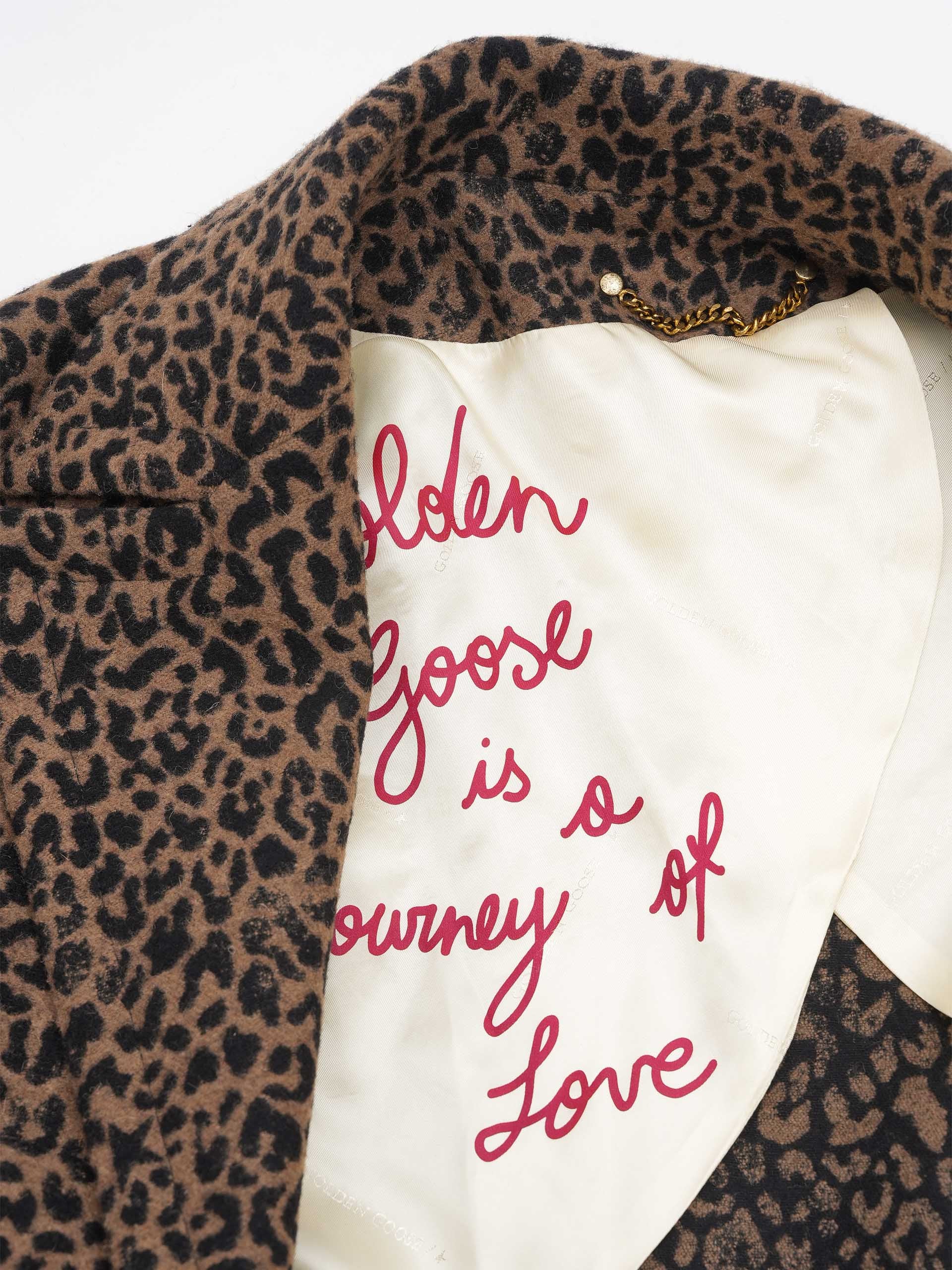 GOLDEN GOOSE - Oversized-Mantel mit Leopardenmuster für Damen