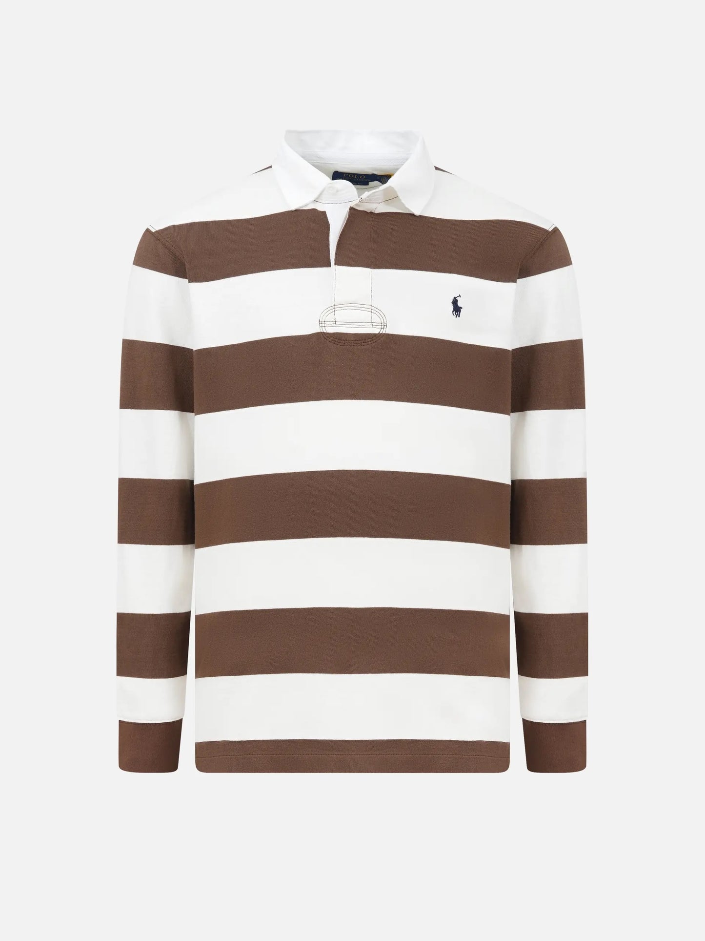 POLO RALPH LAUREN - Gestreiftes Rugbyhemd aus Baumwolljersey