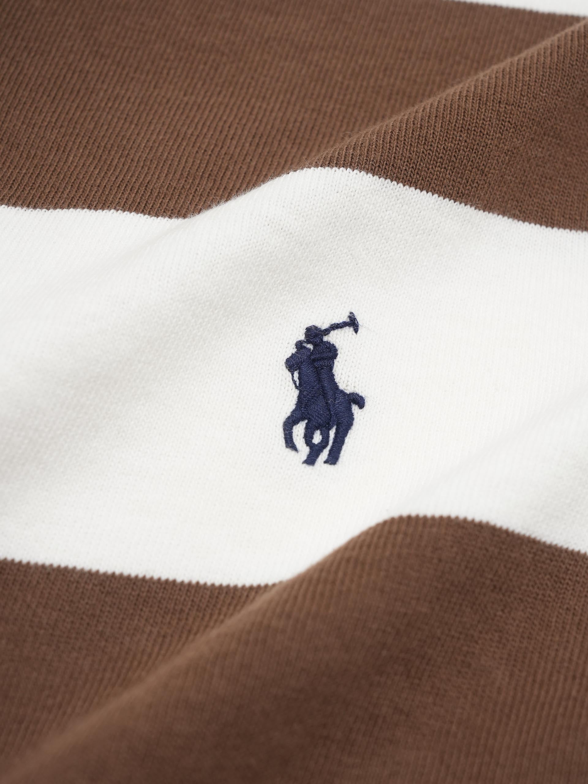 POLO RALPH LAUREN - Gestreiftes Rugbyhemd aus Baumwolljersey