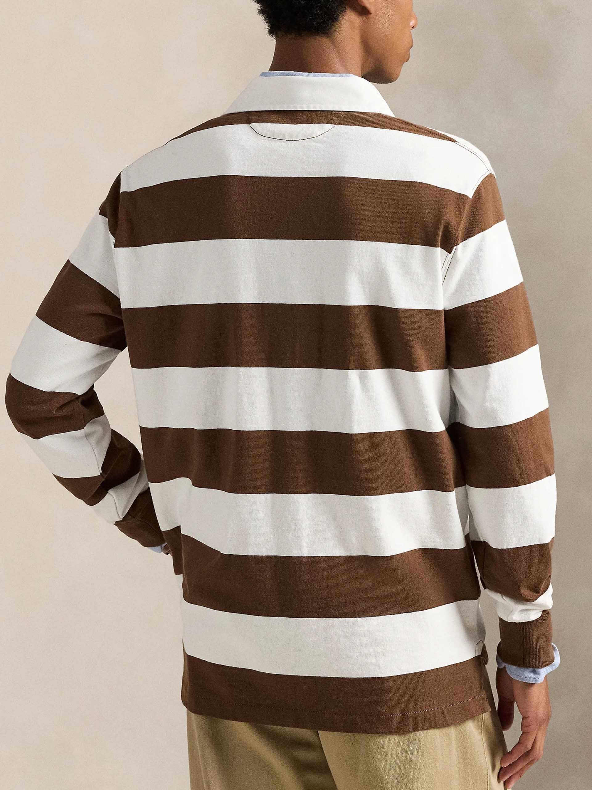 POLO RALPH LAUREN - Gestreiftes Rugbyhemd aus Baumwolljersey