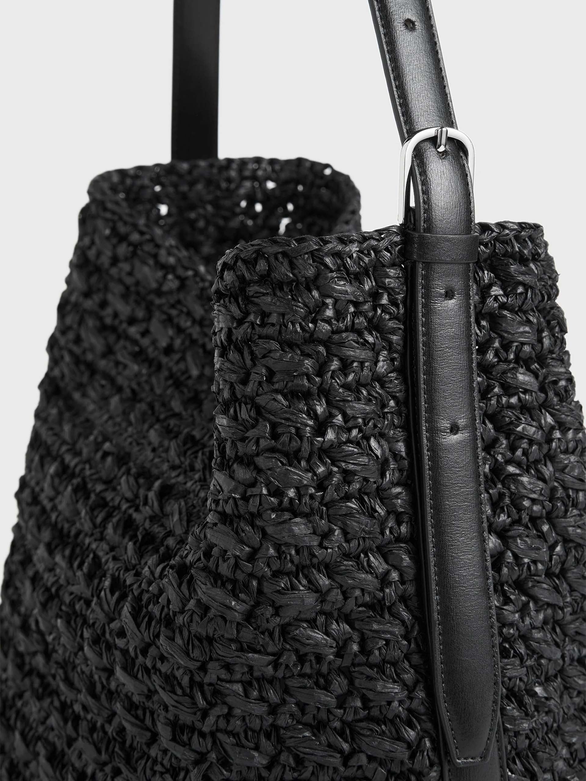 TOTEME - Tote Bag Belted Medium aus Papier-Raffia