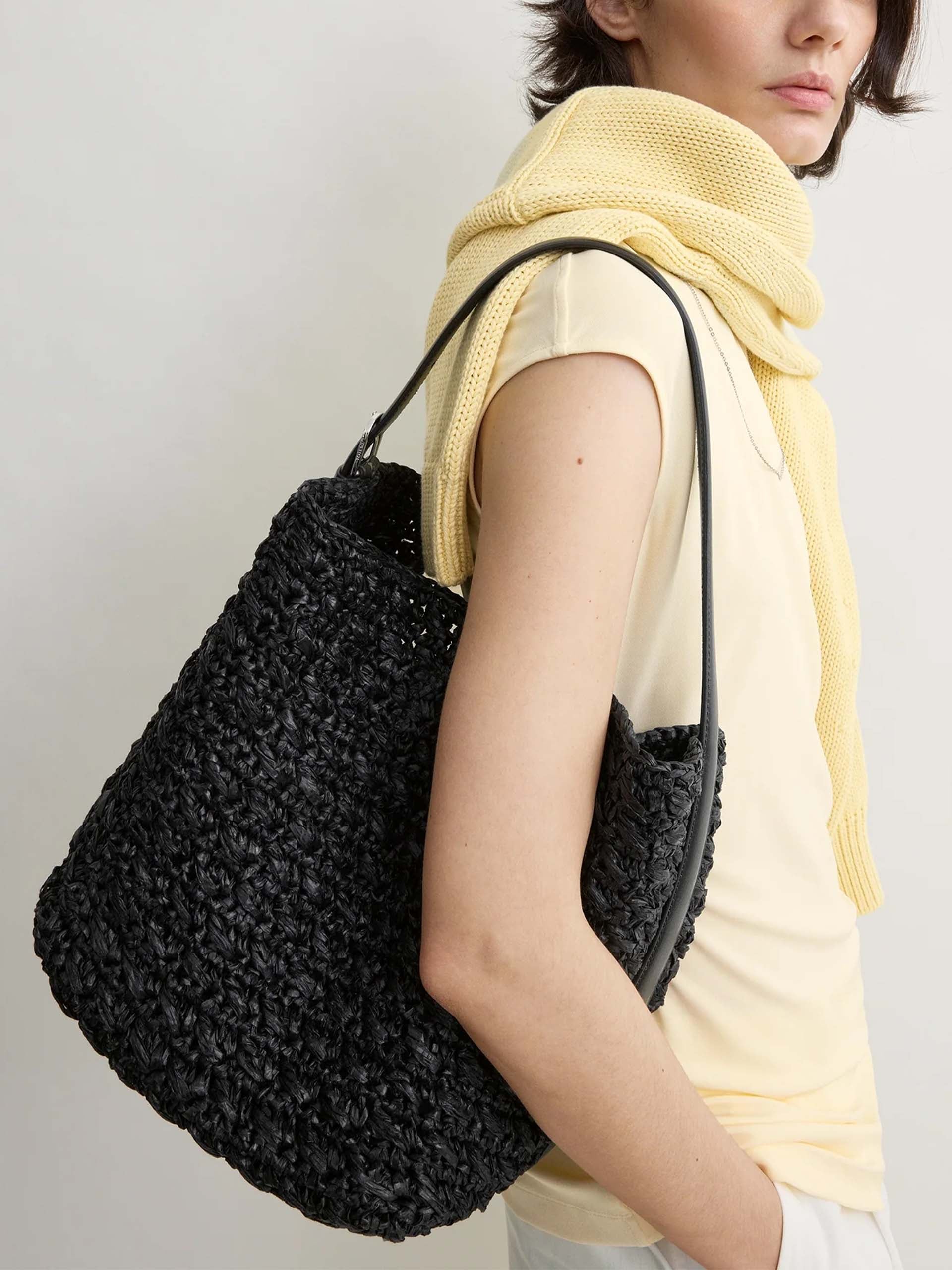 TOTEME - Tote Bag Belted Medium aus Papier-Raffia