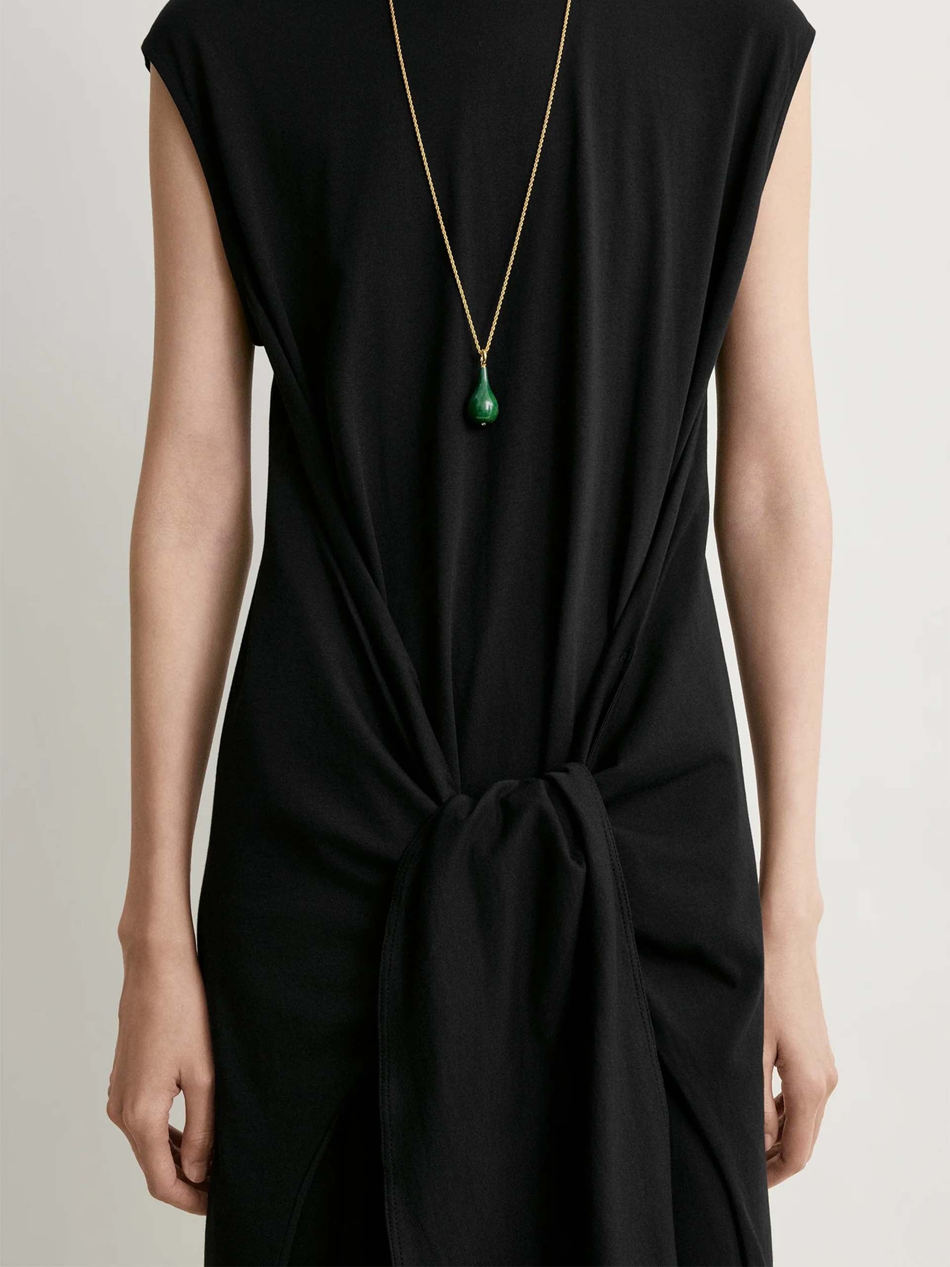 jersey dress 3/4 sleeve 3/4 Sleeve Button Front Taffeta Shirt Gown main image 0