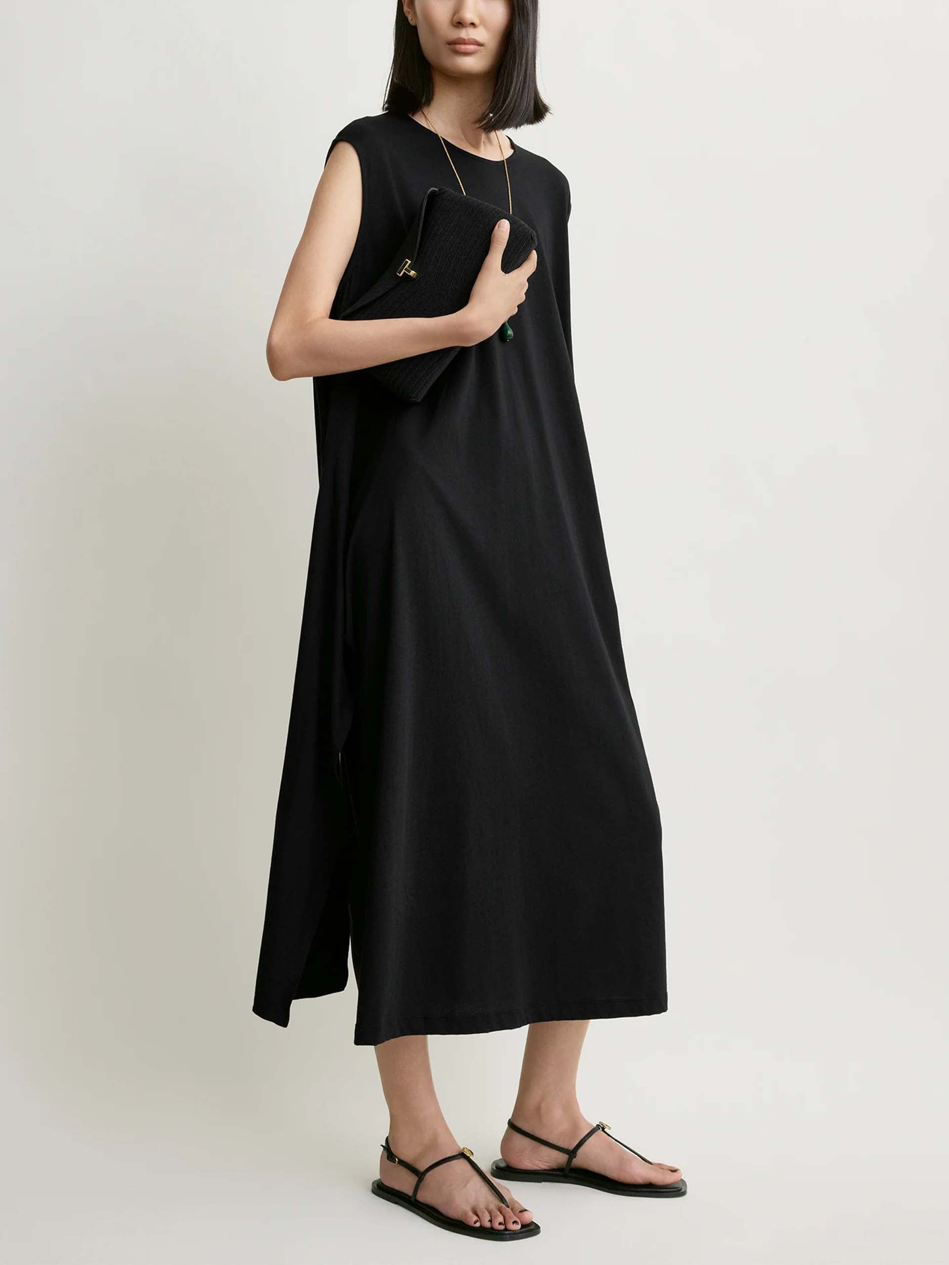 TOTEME - Tie-waist jersey dress for women  NEW TAKE FIVE