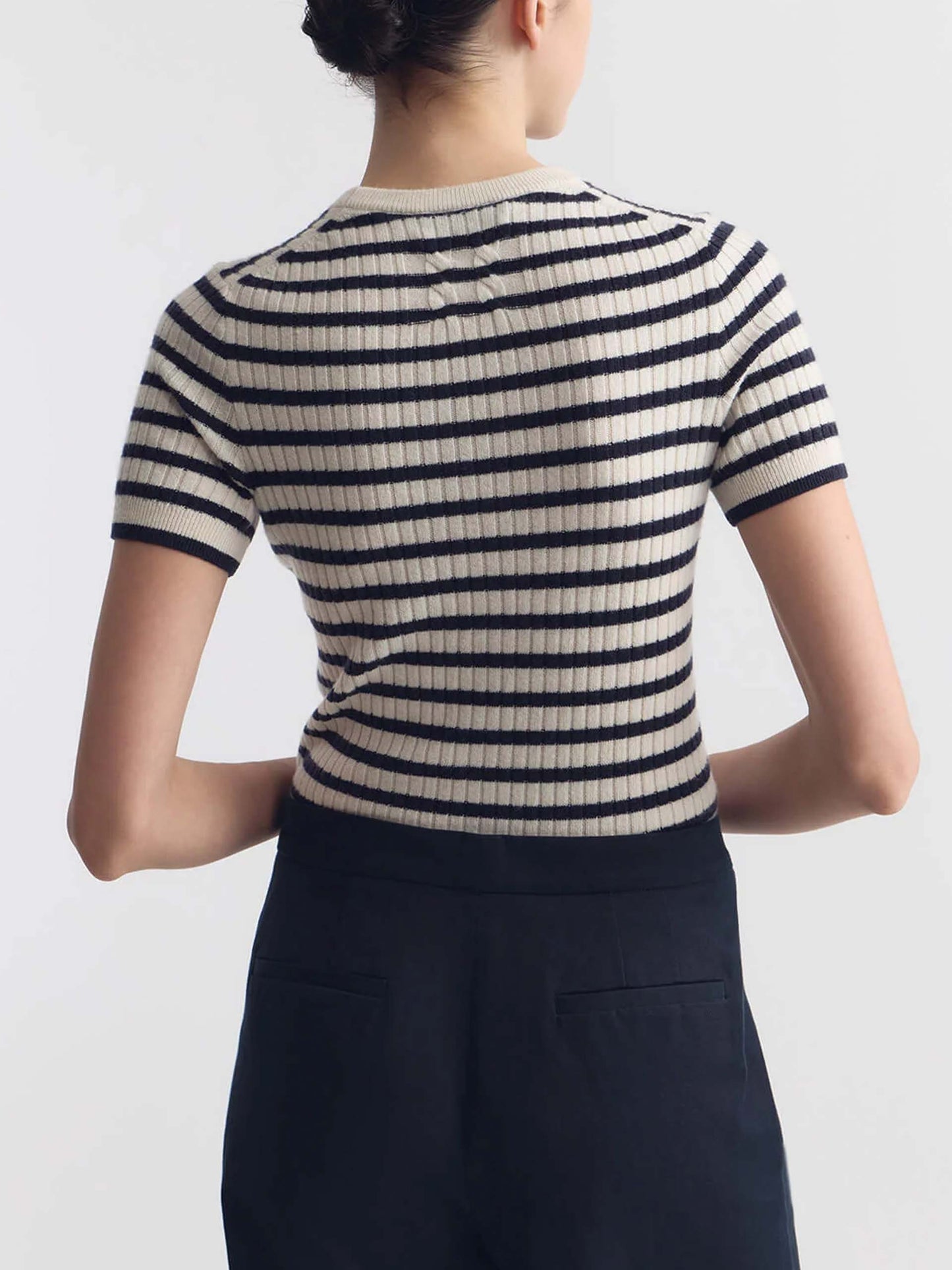 NILI LOTAN - Kurzarm-Pullover Alita aus Kaschmir für Damen