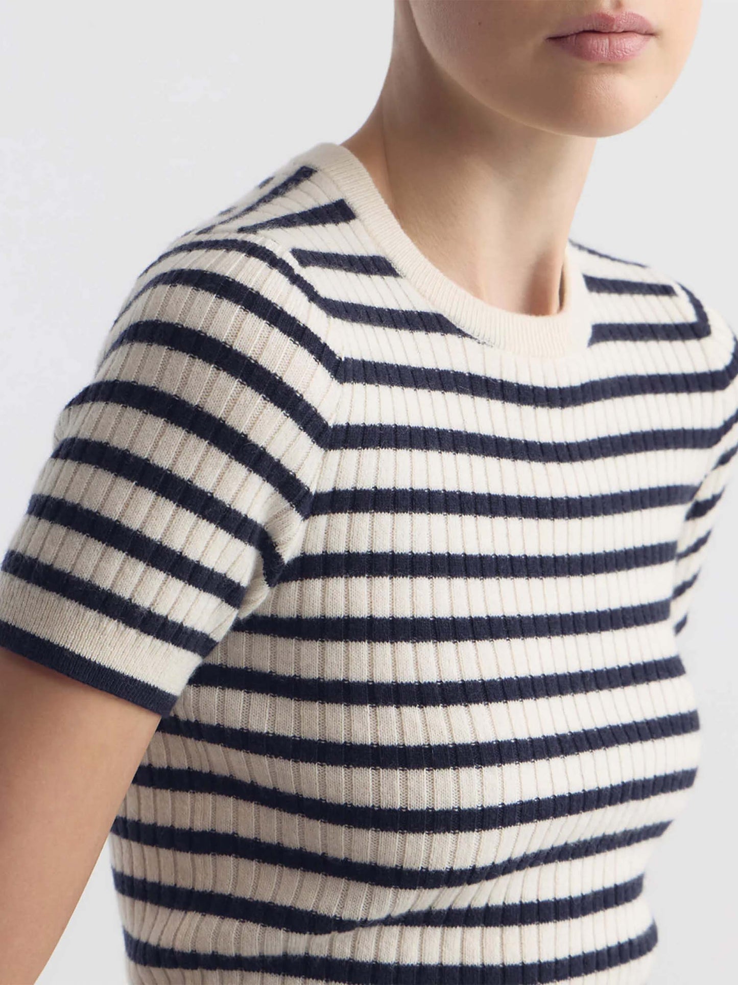 NILI LOTAN - Kurzarm-Pullover Alita aus Kaschmir für Damen