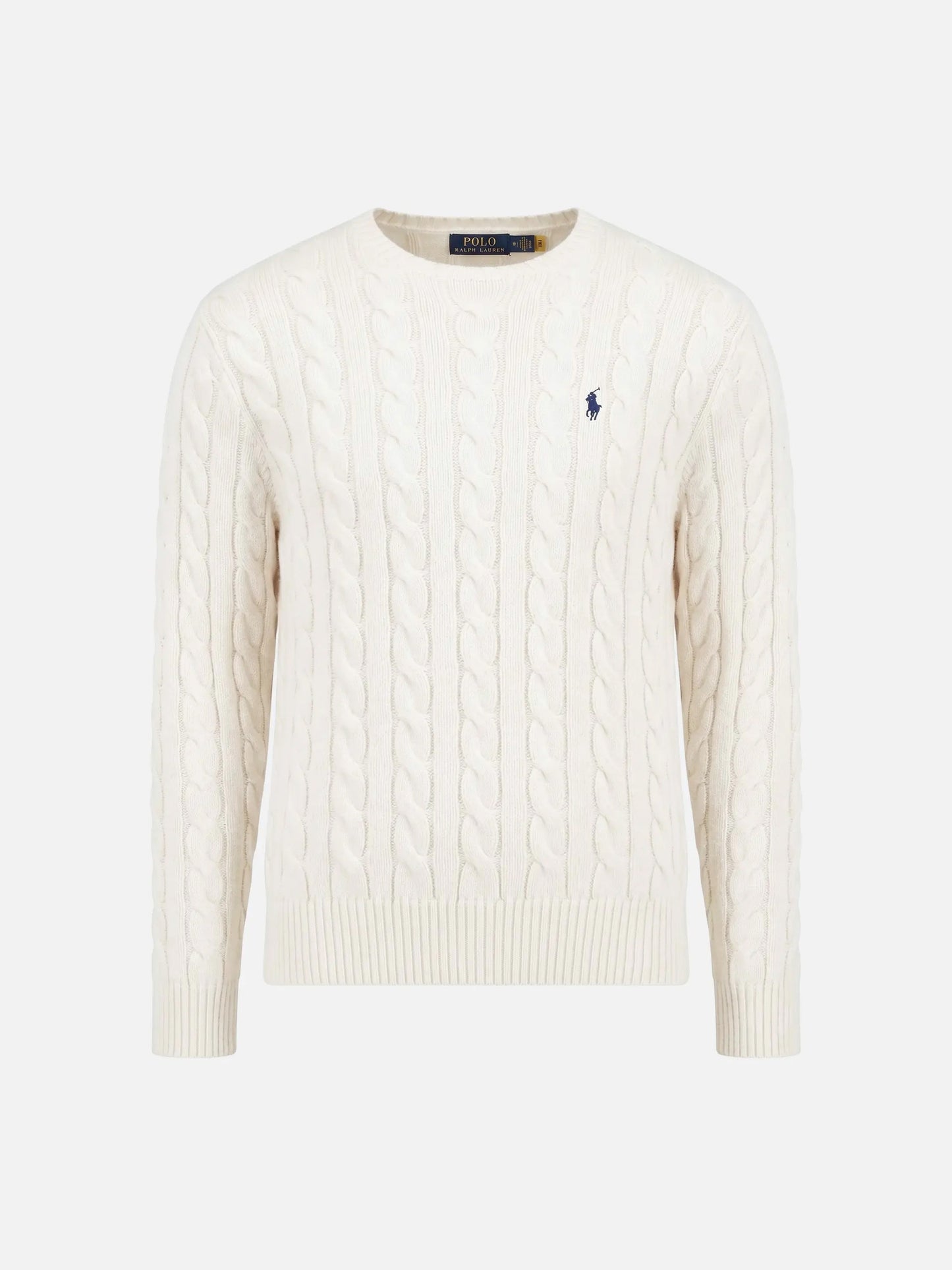 Polo Ralph Lauren – Zopfmuster-Pullover aus Baumwolle für Herren Cremeweiß - Cream white