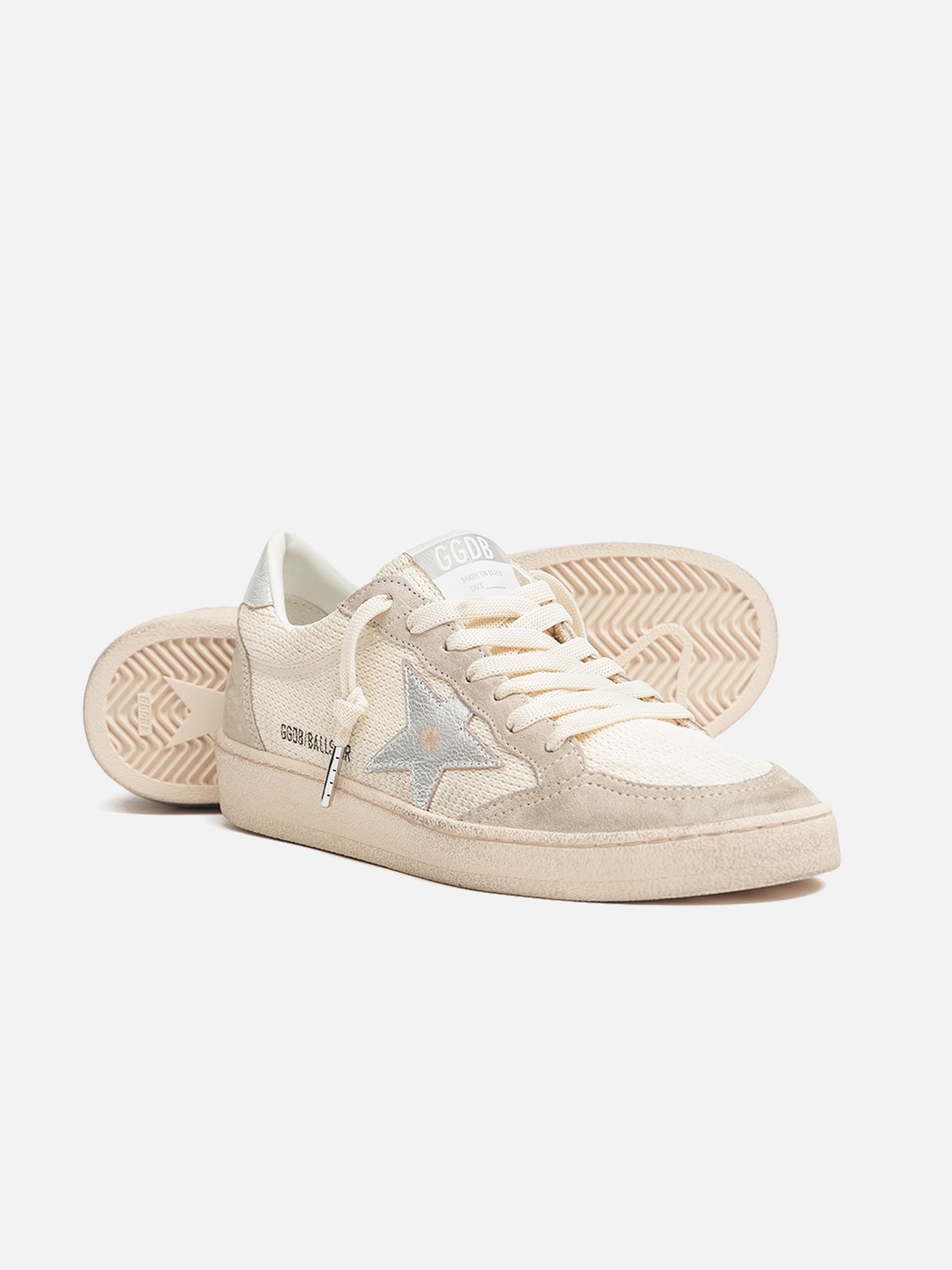 GOLDEN GOOSE - Sneakers Ball Star mit Häkel-Mesh für Damen
