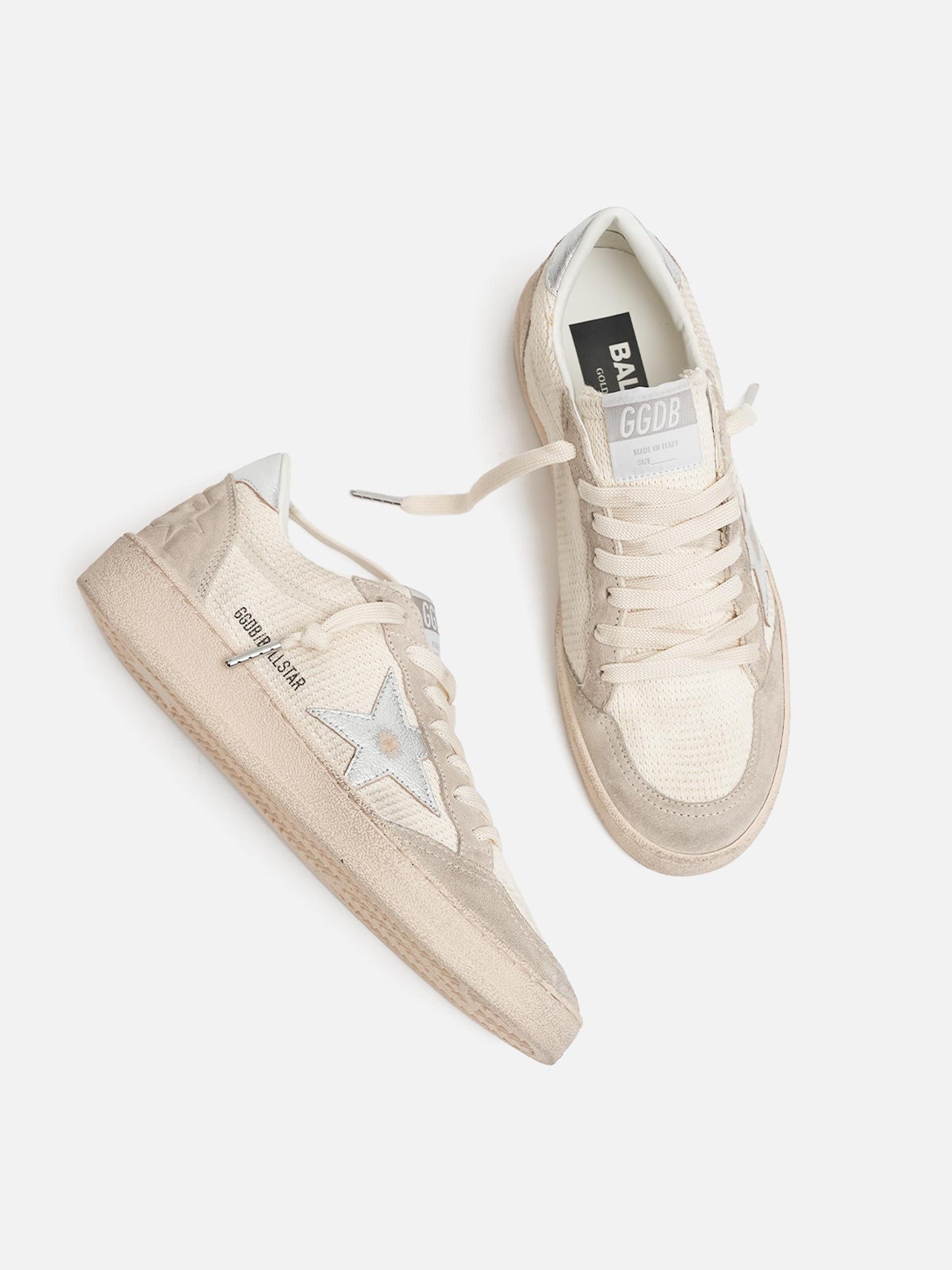 GOLDEN GOOSE - Sneakers Ball Star mit Häkel-Mesh für Damen