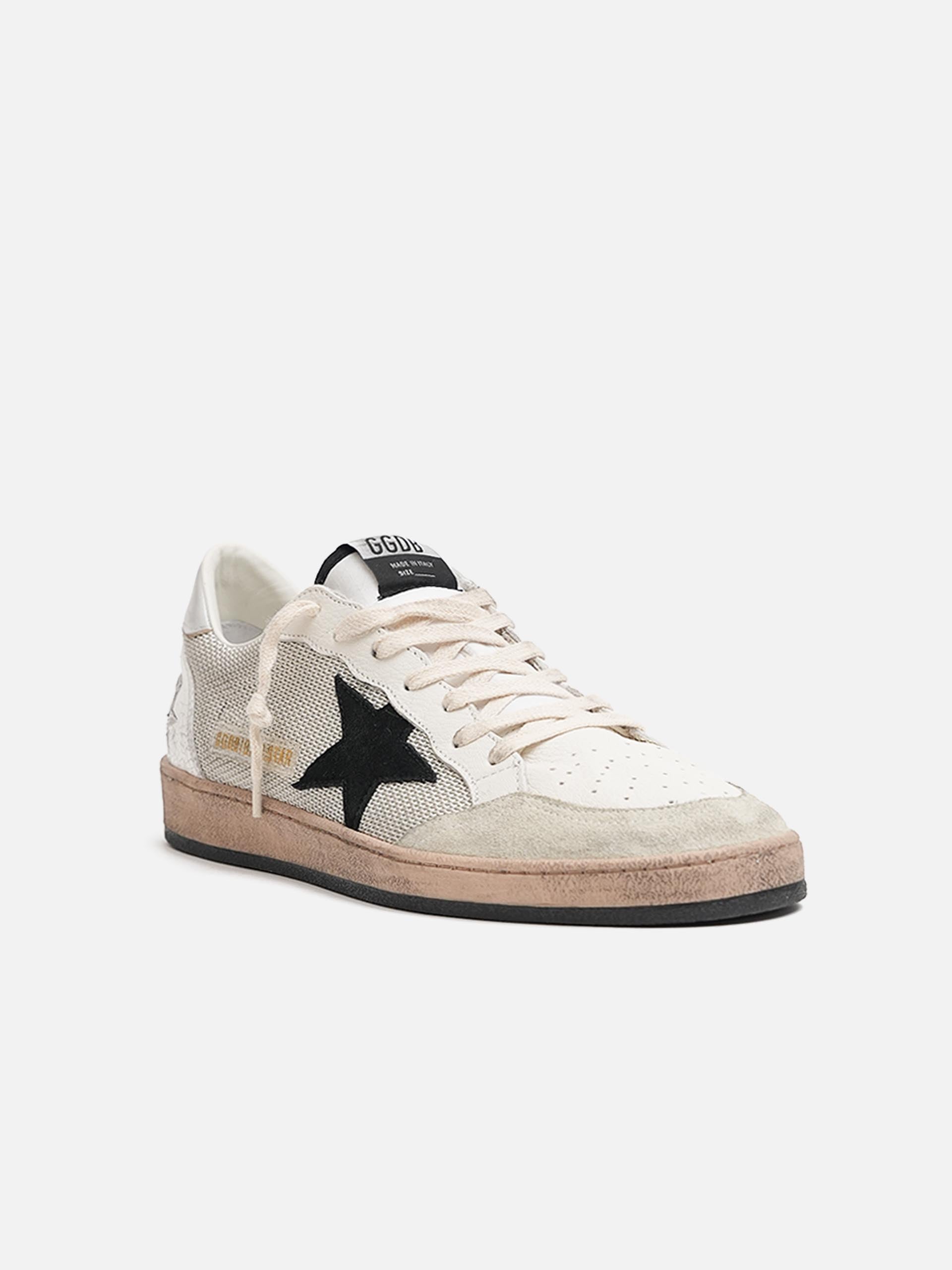 GOLDEN GOOSE - Sneakers Ball Star aus Leder und Mesh für Herren