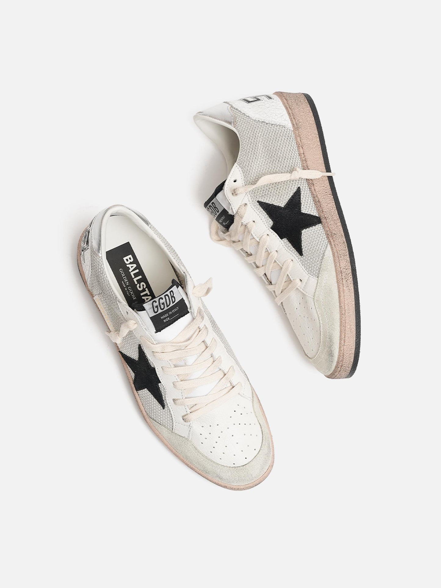 GOLDEN GOOSE - Sneakers Ball Star aus Leder und Mesh für Herren
