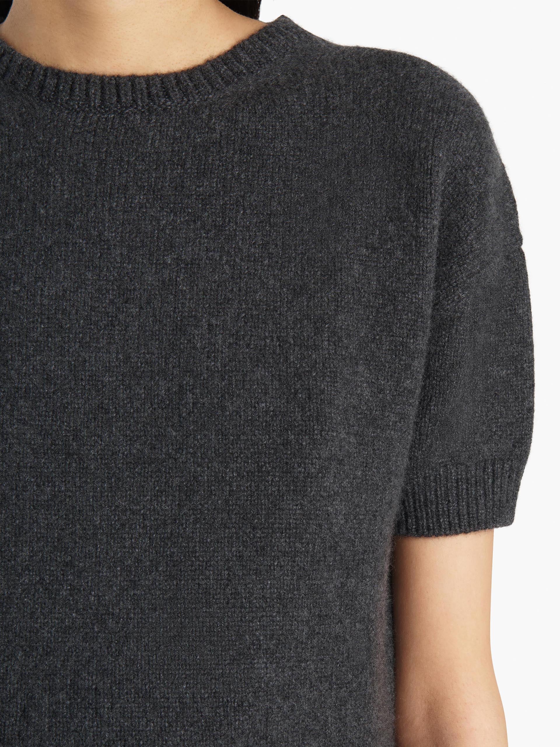 KHAITE - Kurzarm-Pullover Golden aus Kaschmir für Damen