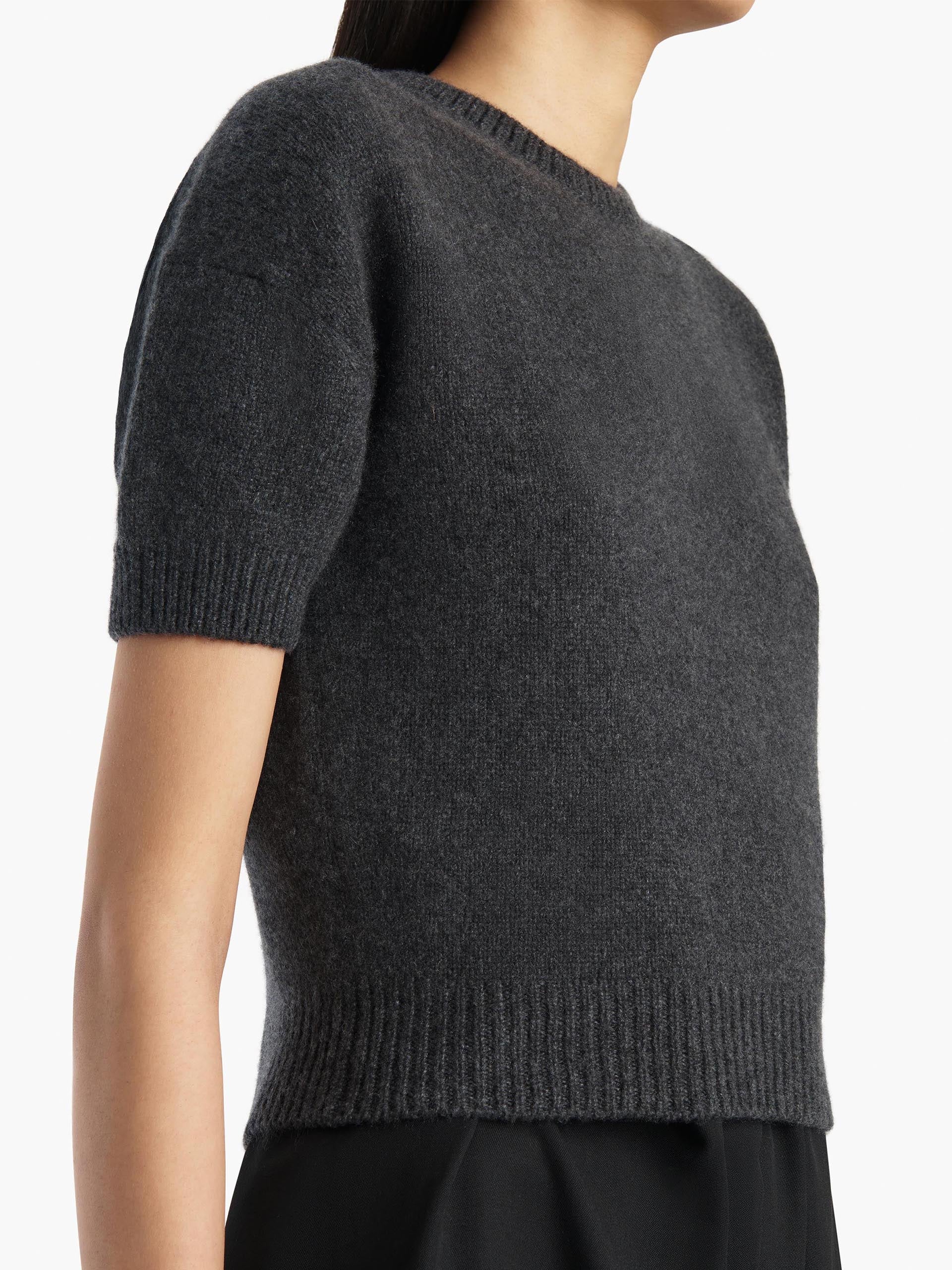 KHAITE - Kurzarm-Pullover Golden aus Kaschmir für Damen