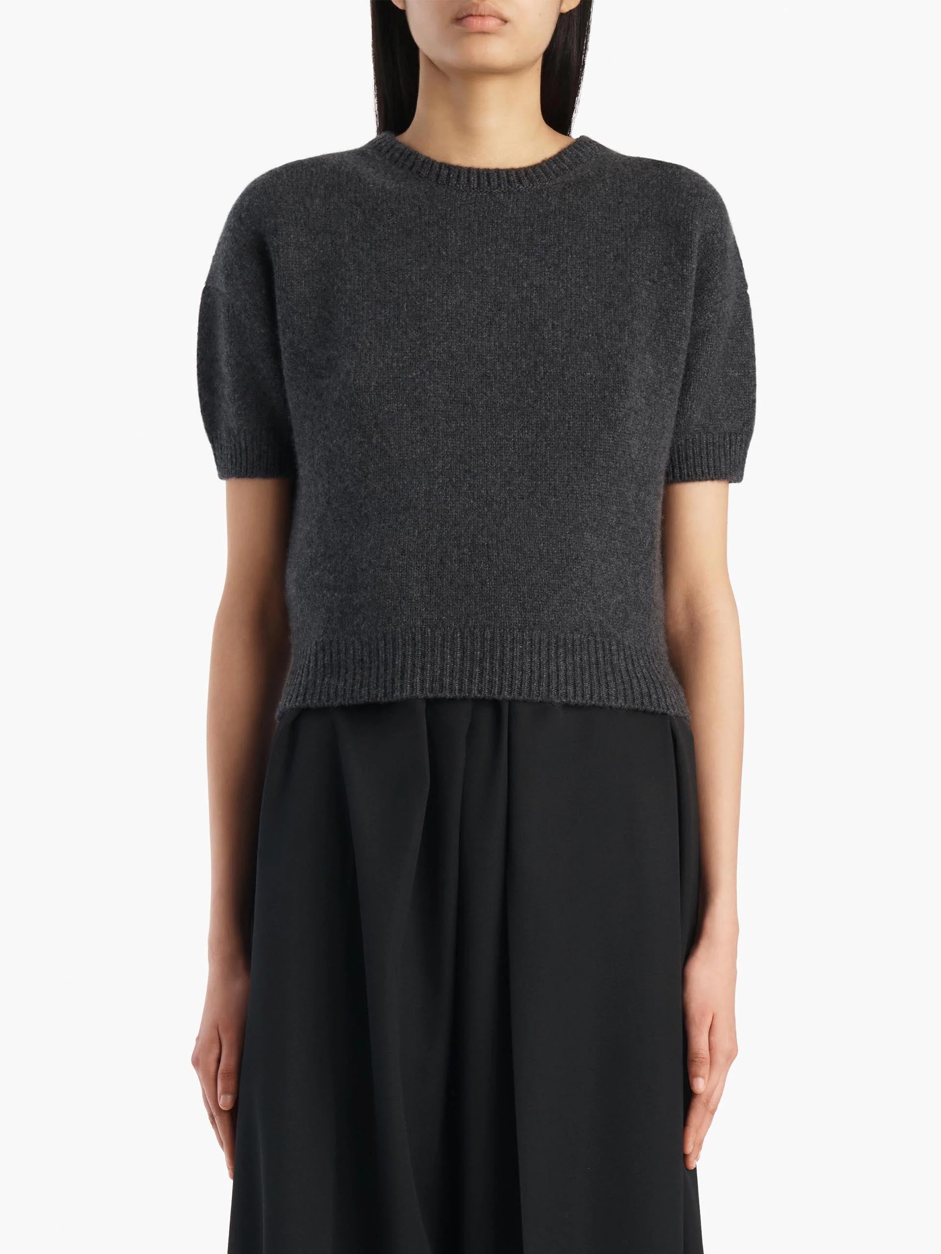KHAITE - Kurzarm-Pullover Golden aus Kaschmir für Damen