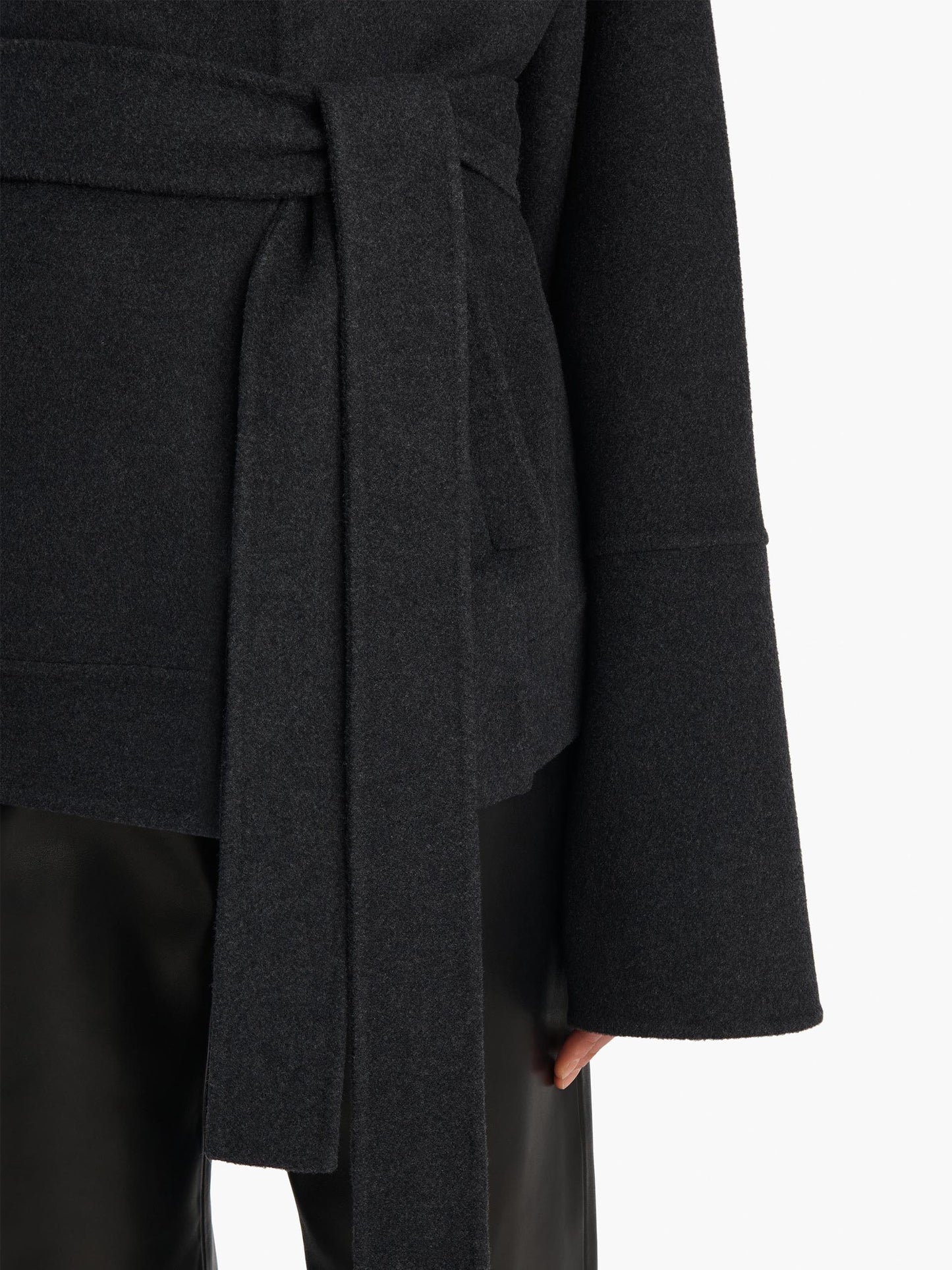 KHAITE - Jacke Alder aus Wolle mit Taillengürtel für Damen