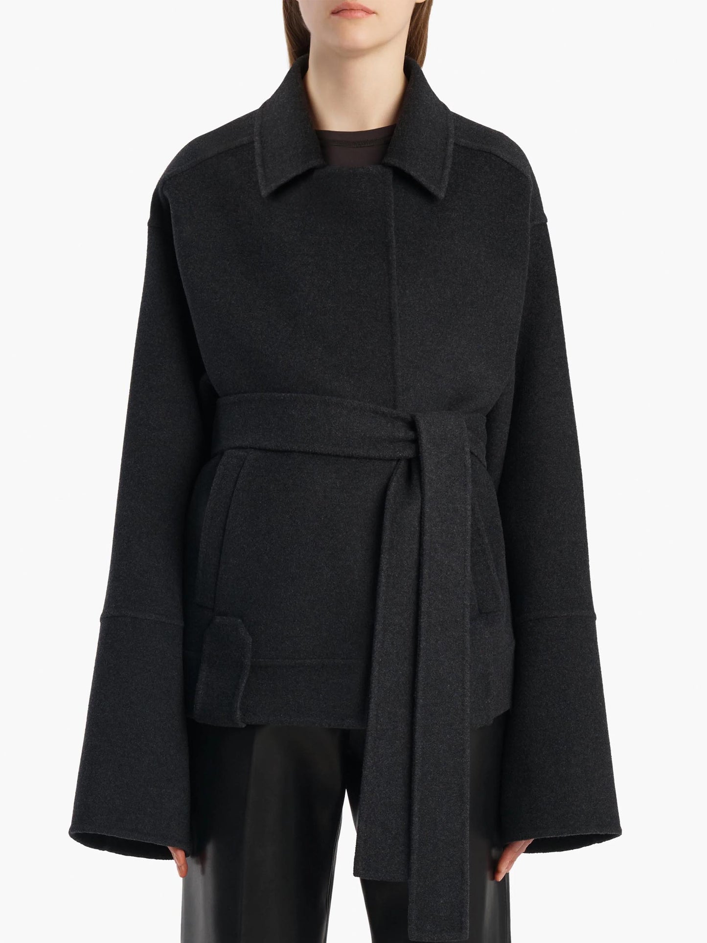 KHAITE - Jacke Alder aus Wolle mit Taillengürtel für Damen