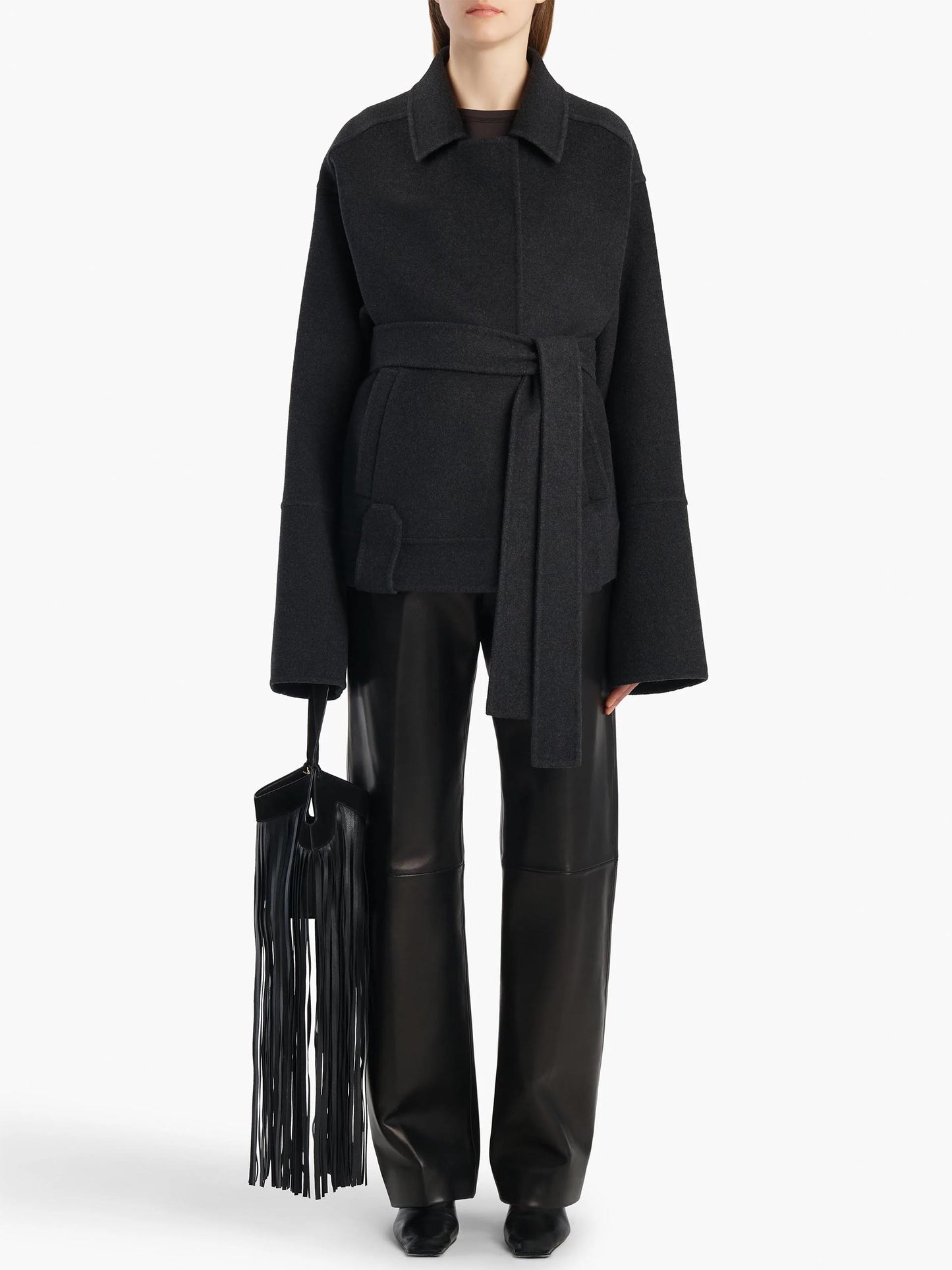 KHAITE - Jacke Alder aus Wolle mit Taillengürtel für Damen