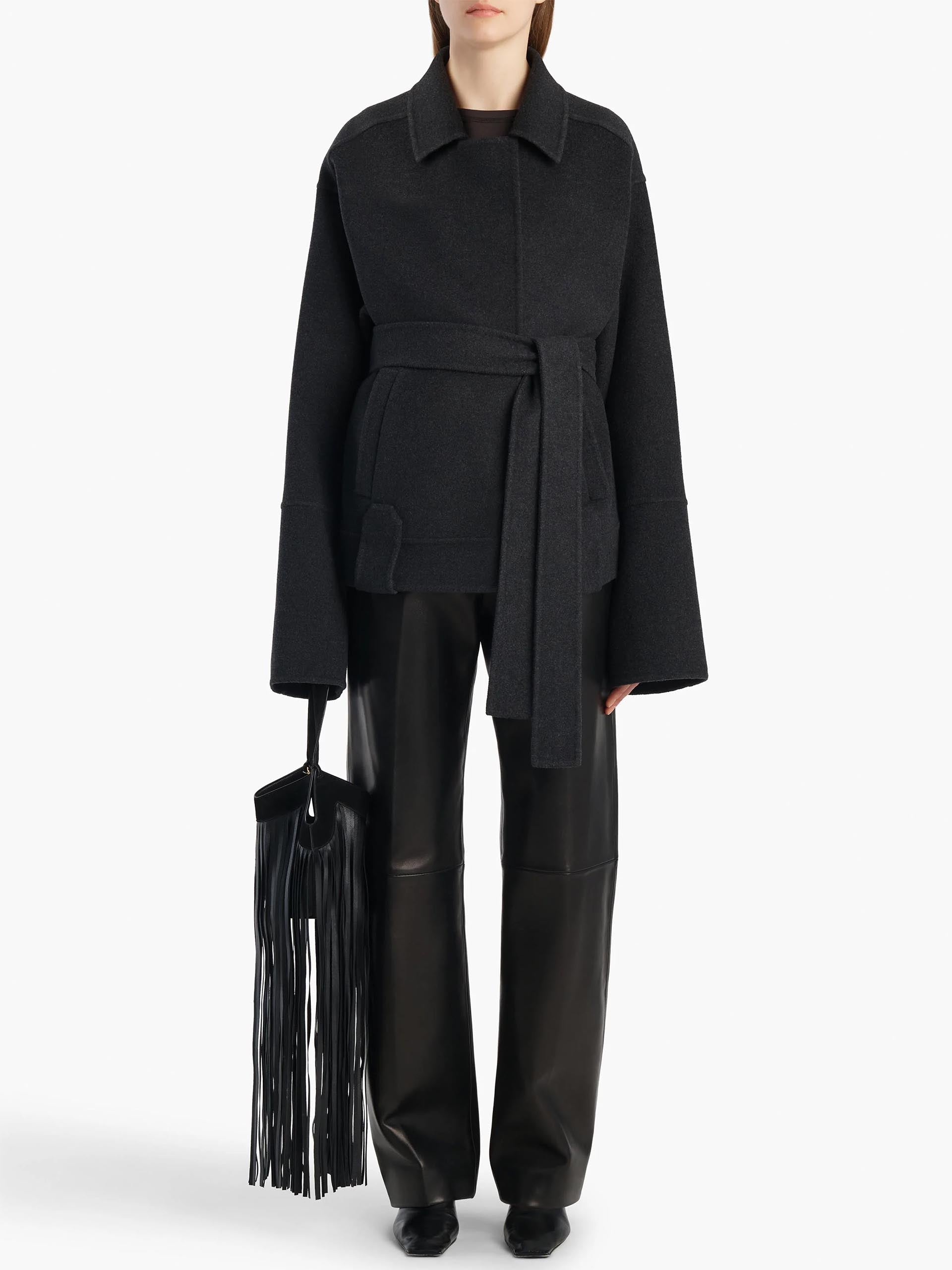 KHAITE - Jacke Alder aus Wolle mit Taillengürtel für Damen
