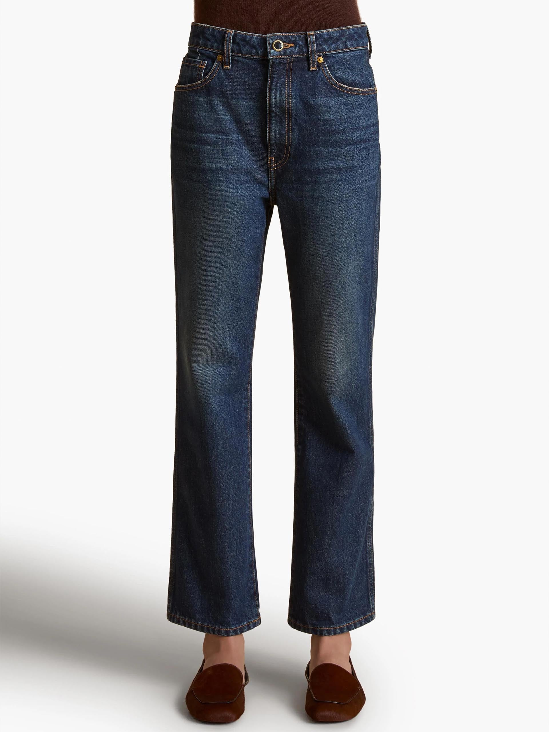 KHAITE - High-Rise Straight Jeans Abigail für Damen