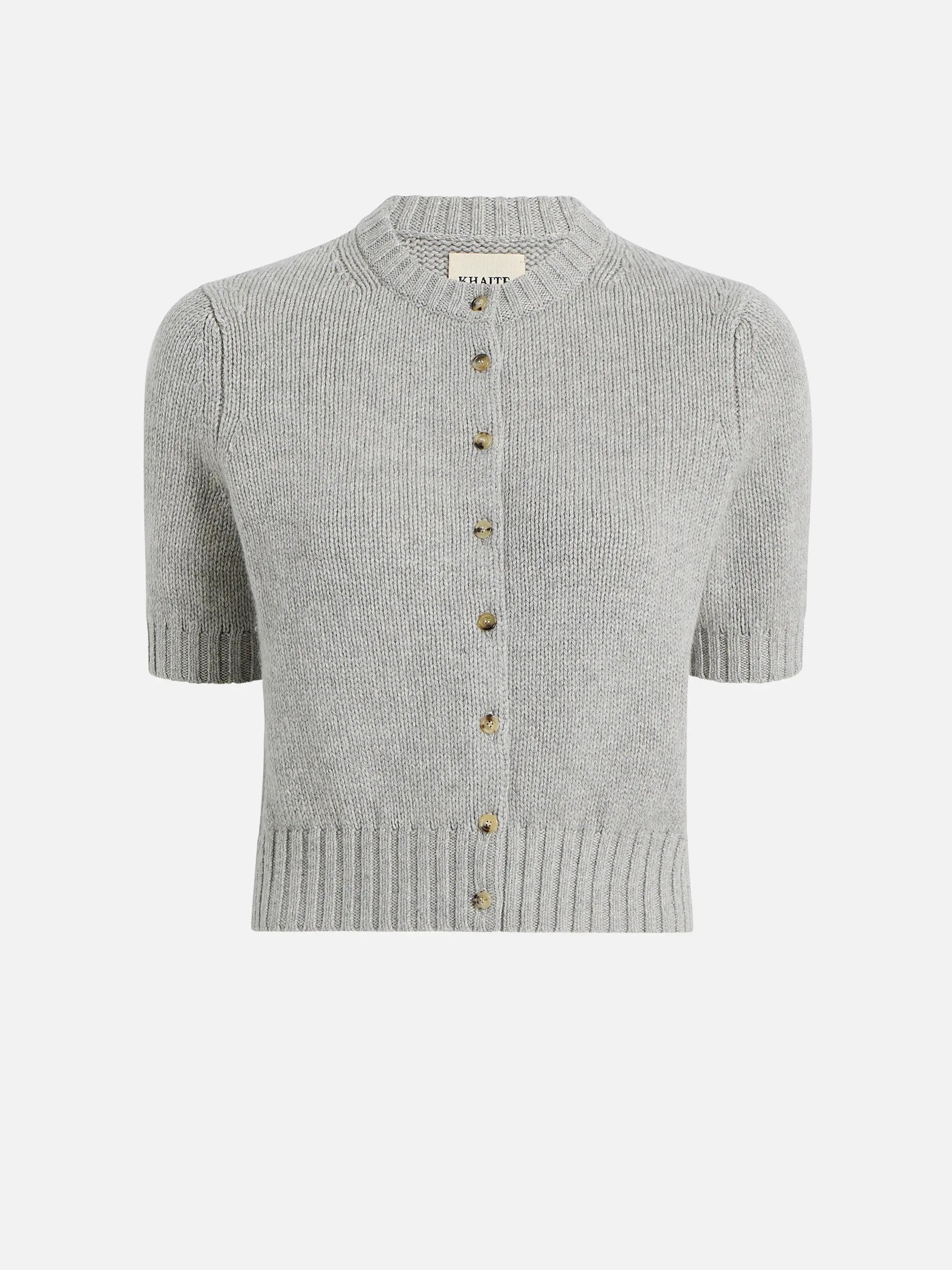 KHAITE - Kurzarm-Cardigan Nora aus Kaschmir für Damen