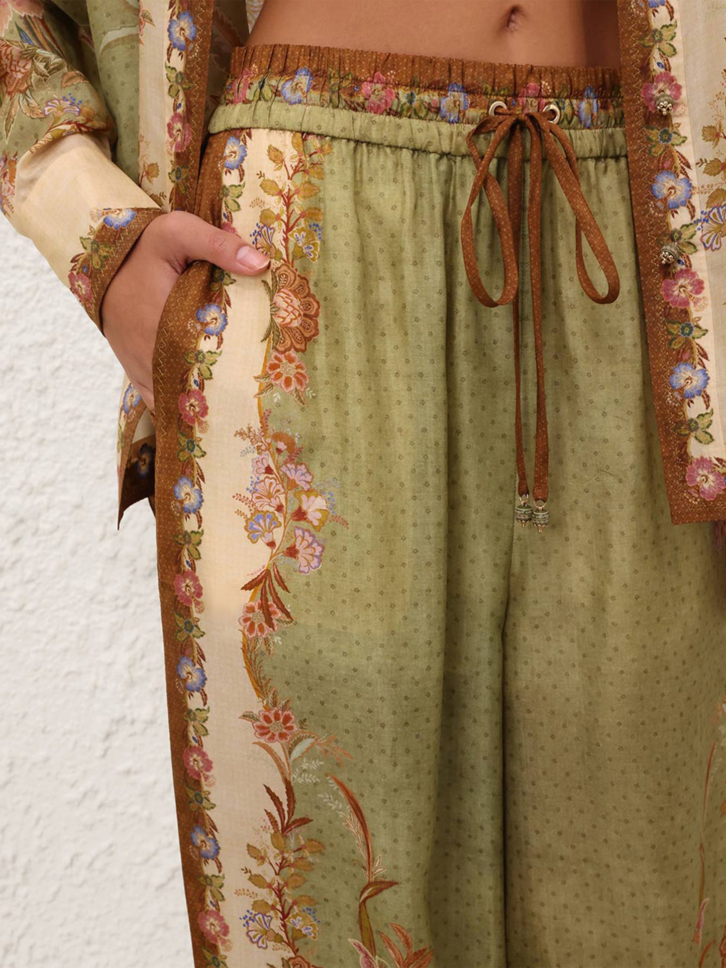ZIMMERMANN - High-Waist Hose Indra aus Seide für Damen
