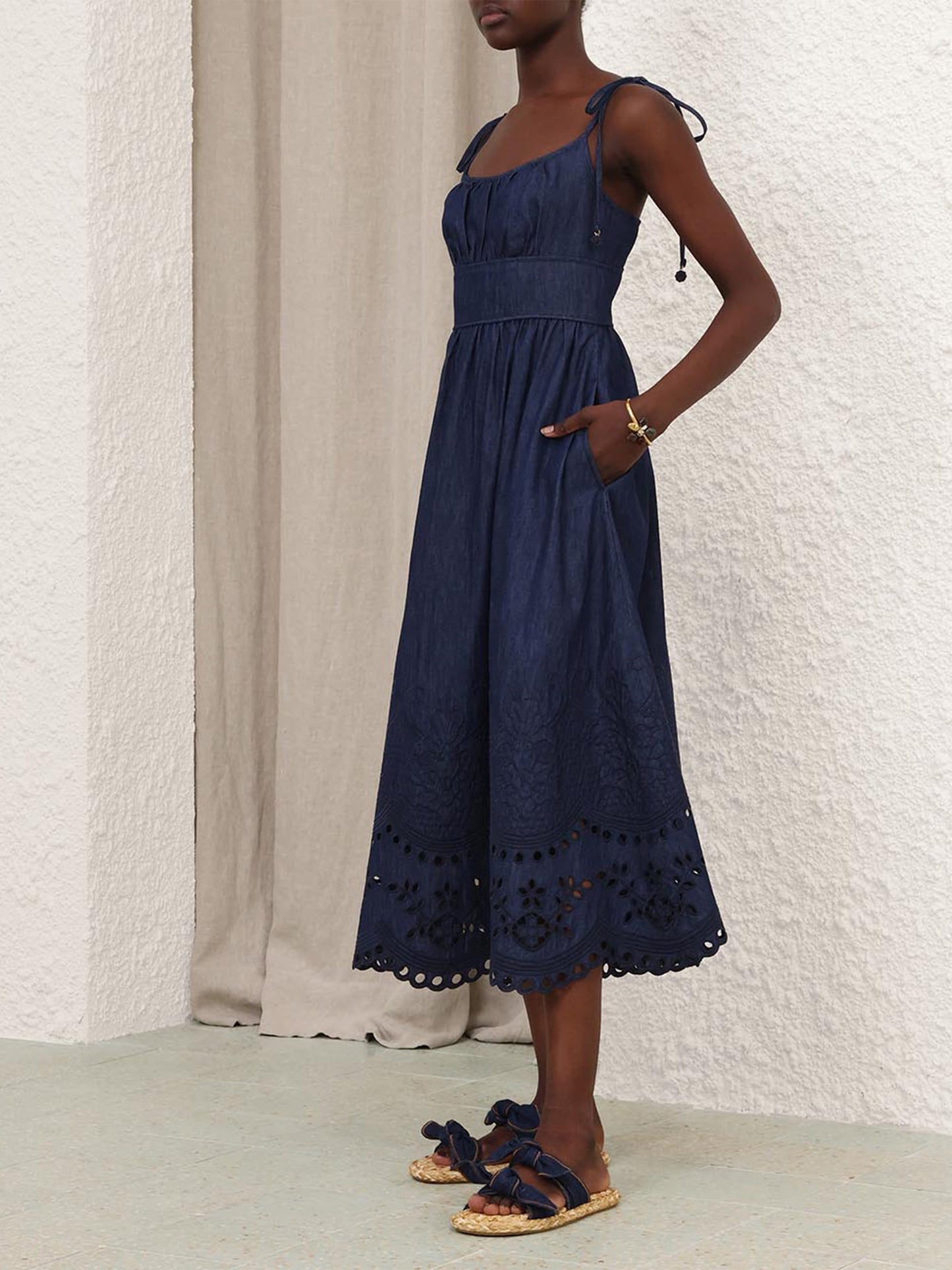 ZIMMERMANN - Midi-Jeanskleid Mahon für Damen