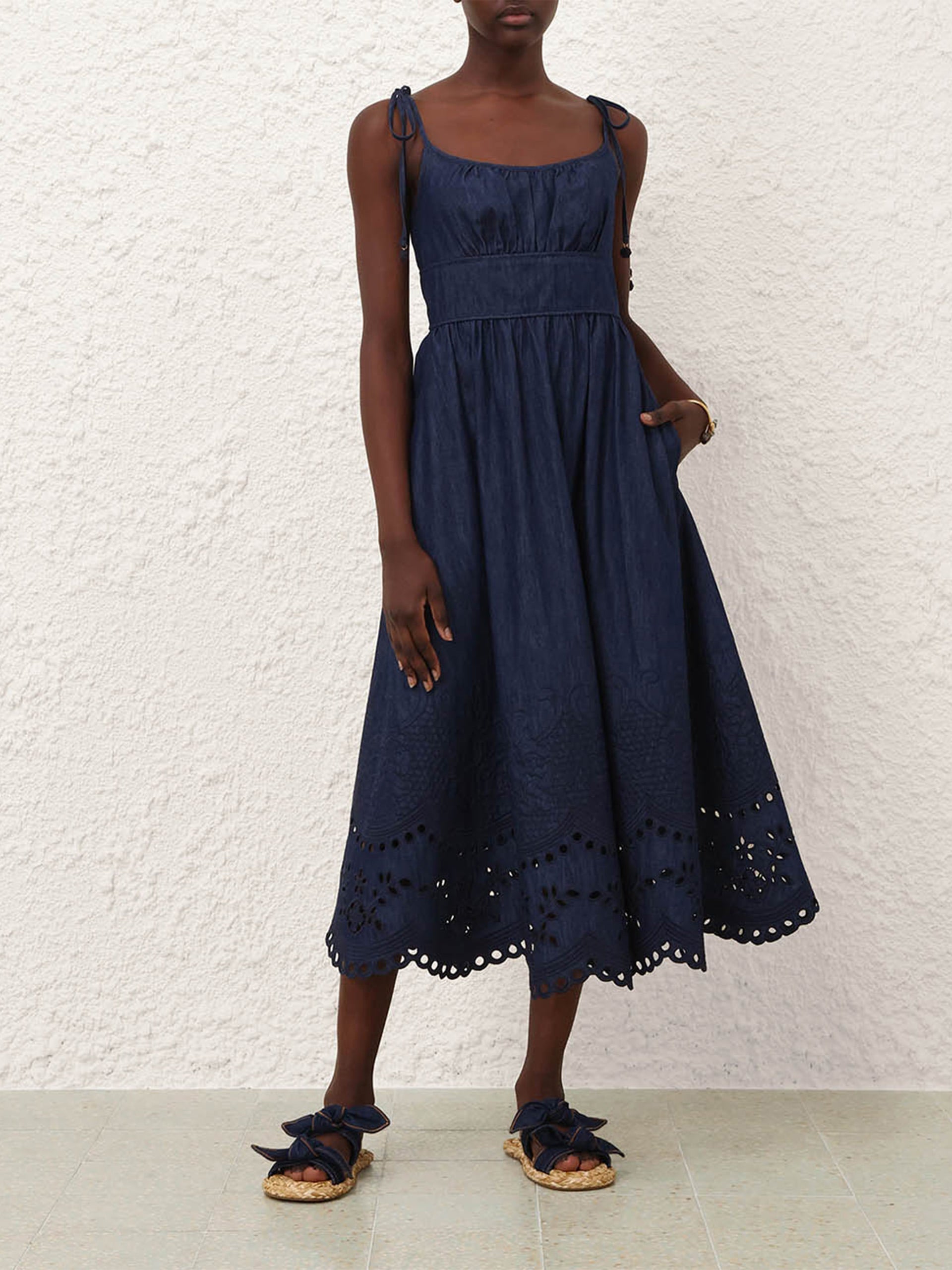 ZIMMERMANN - Midi-Jeanskleid Mahon für Damen