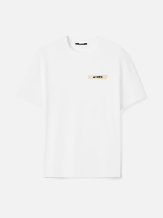 Jacquemus – T-Shirt Gros Grain aus Baumwolle für Herren Weiß - White